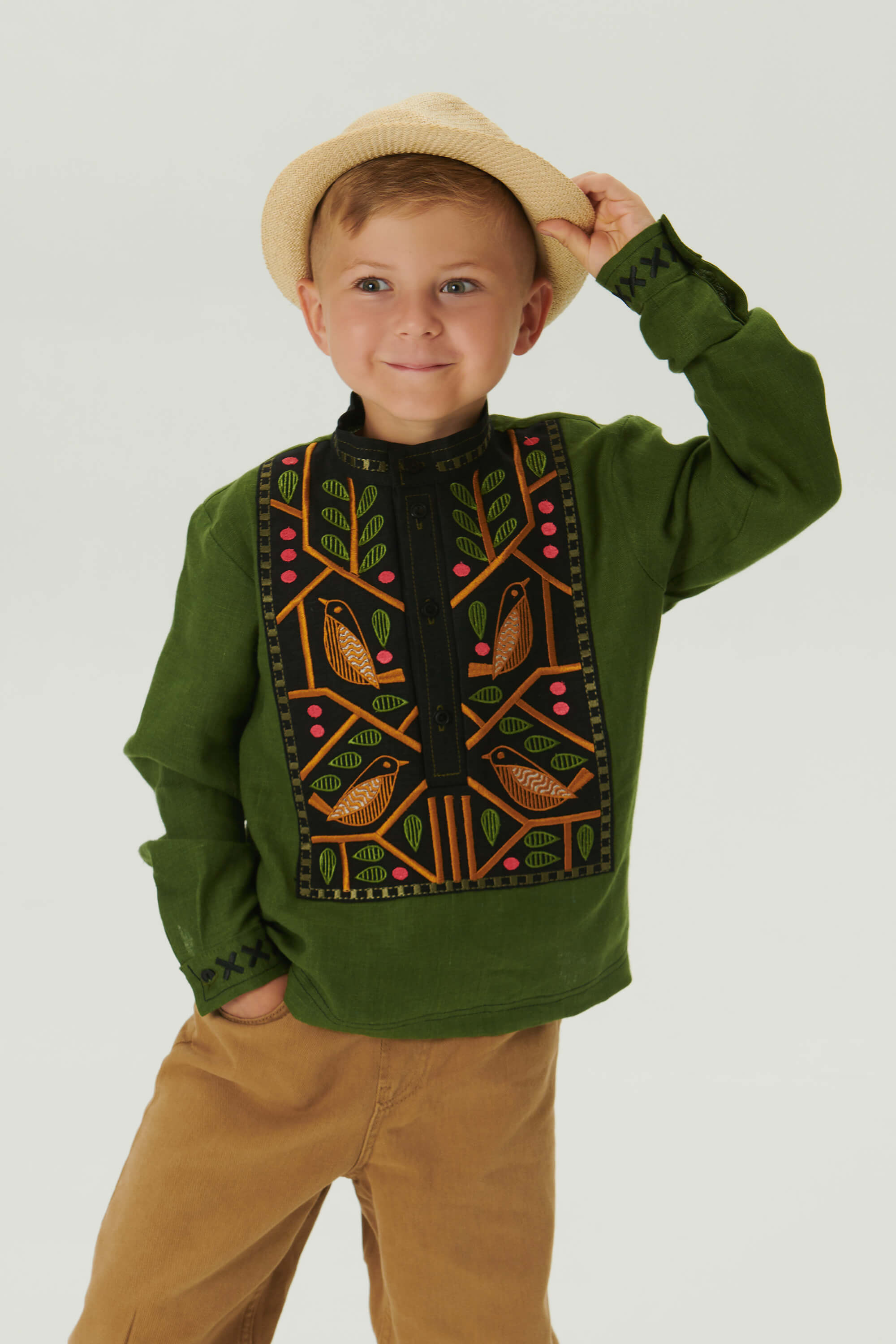 Embroidered patch for a boy Love Ukraine 2 | 110