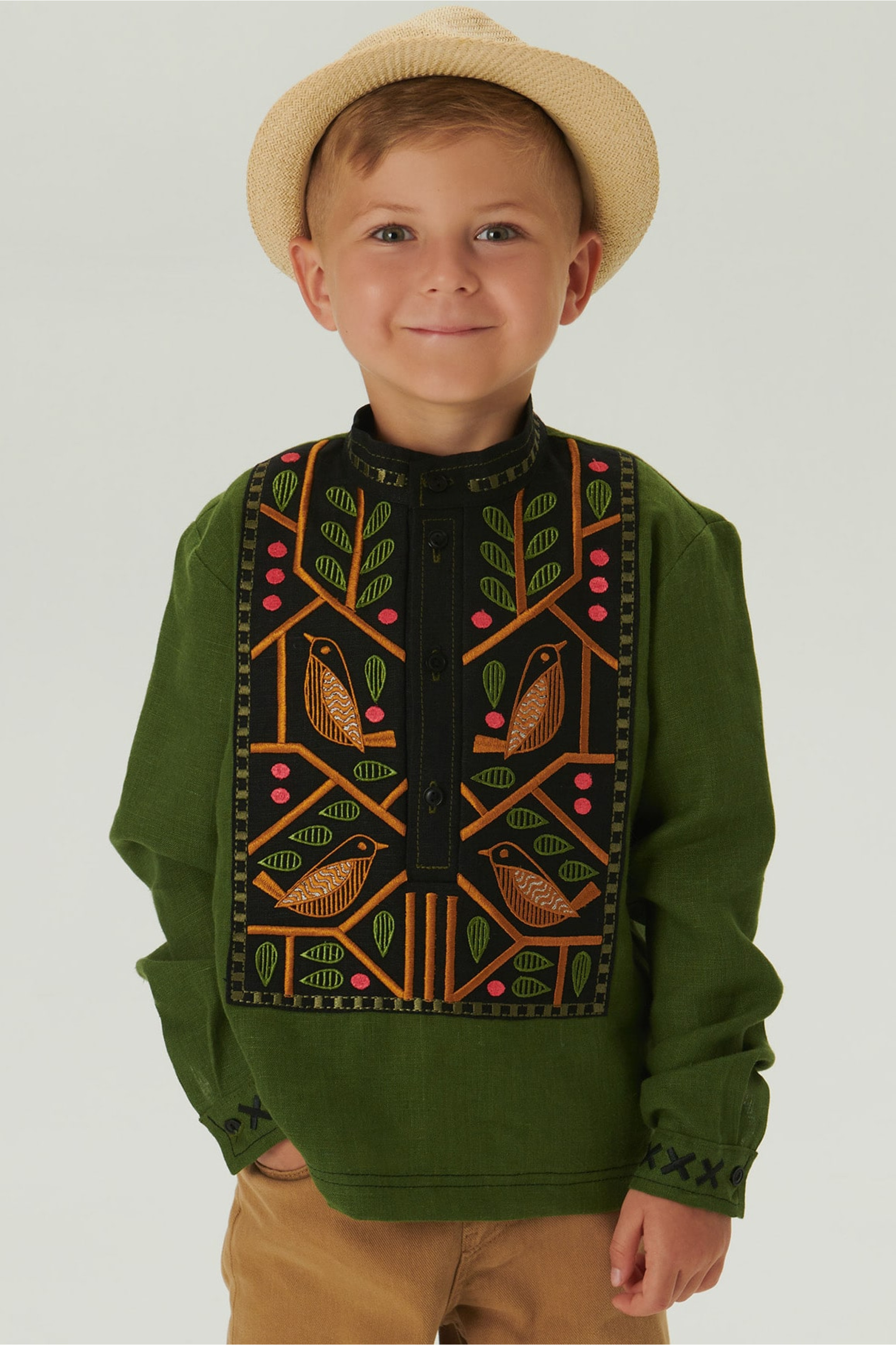 Embroidered patch for a boy Love Ukraine 2