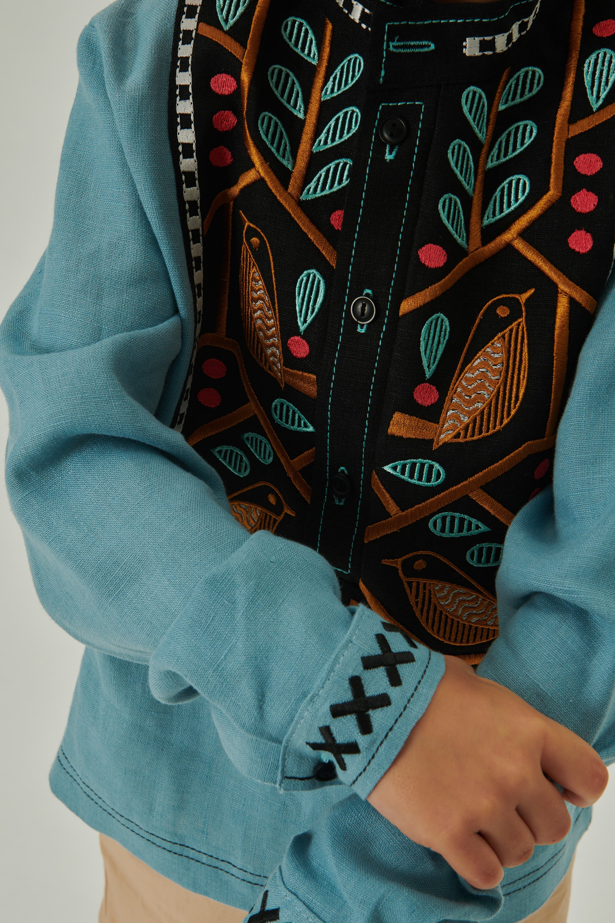 Embroidered patch for a boy Love Ukraine 1 | 110