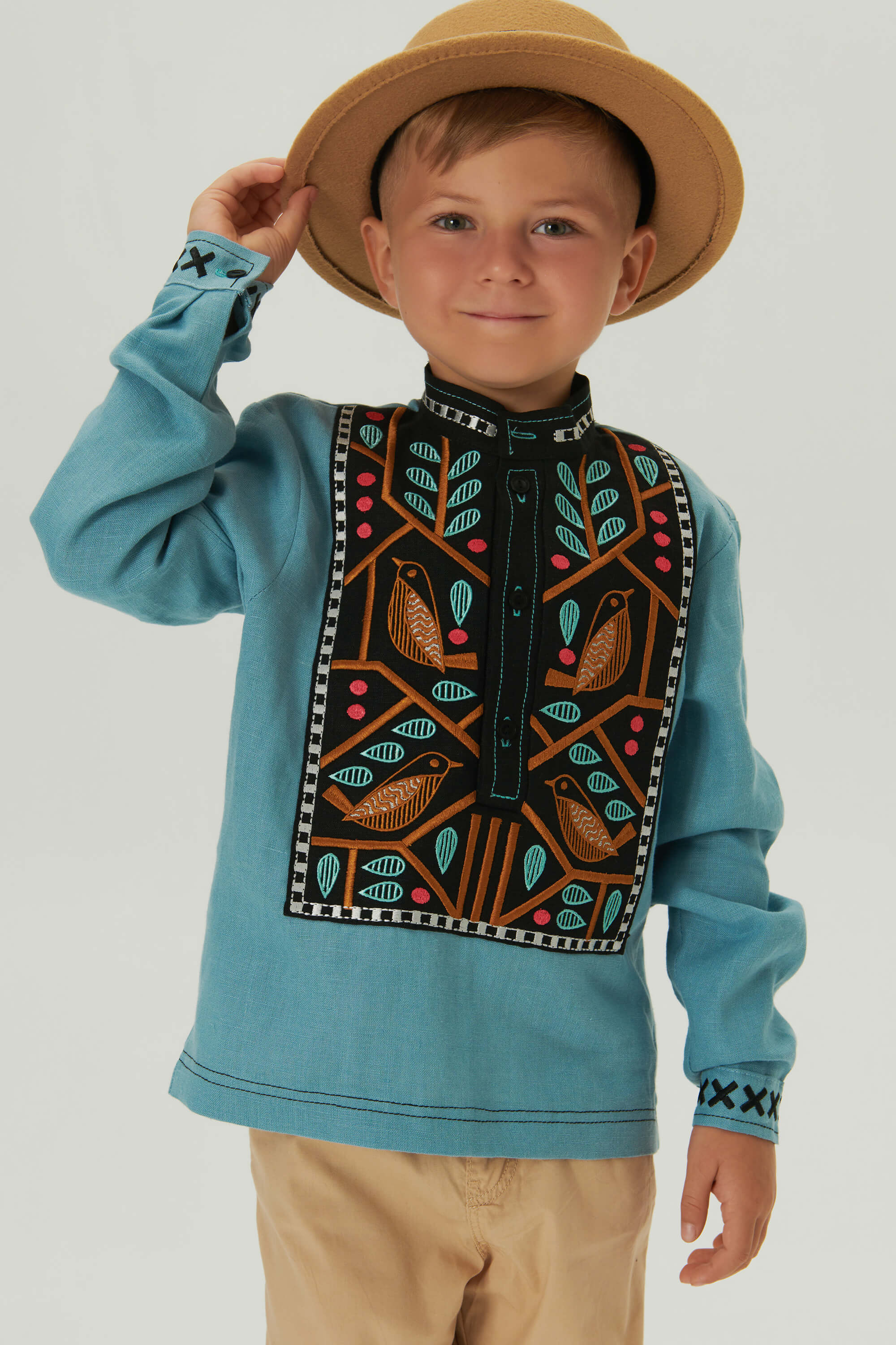 Embroidered patch for a boy Love Ukraine 1
