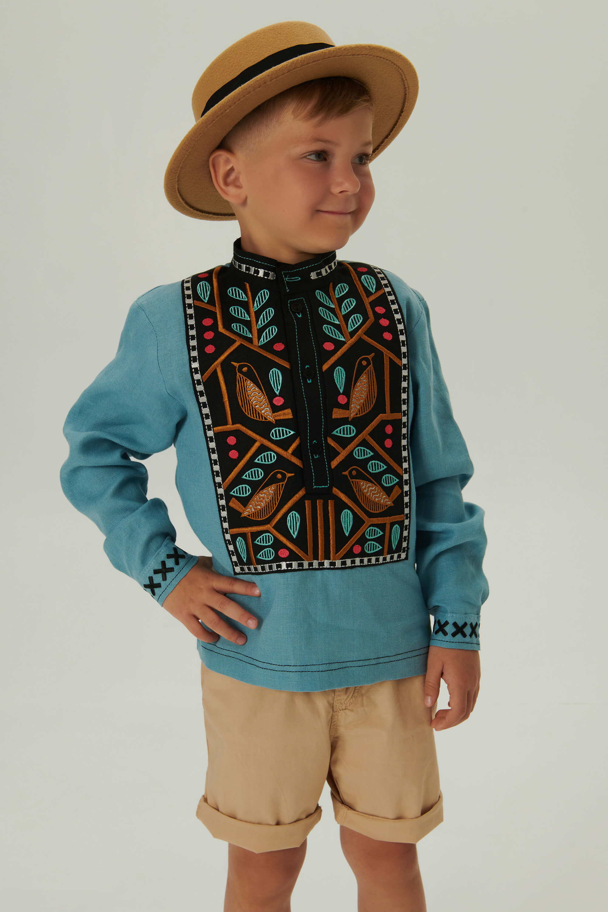 Embroidered patch for a boy Love Ukraine 1 | 110
