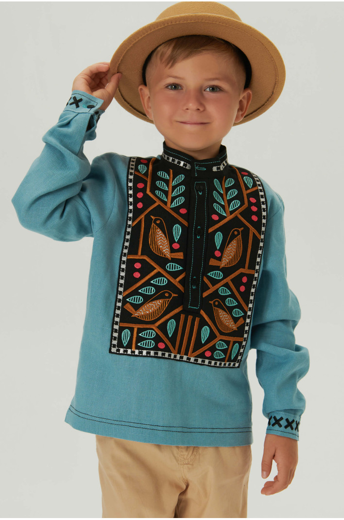 Embroidered patch for a boy Love Ukraine 1 | 110