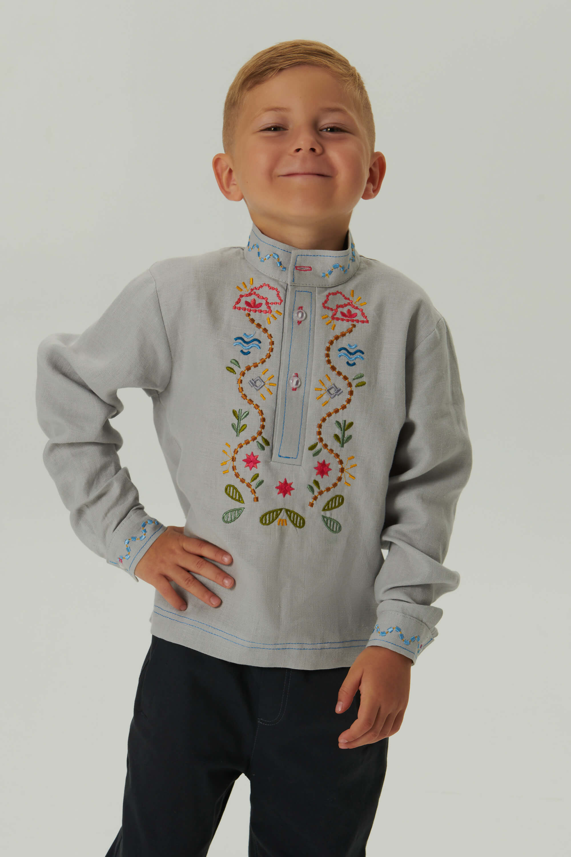 Embroidered patch for a boy Love Ukraine 3