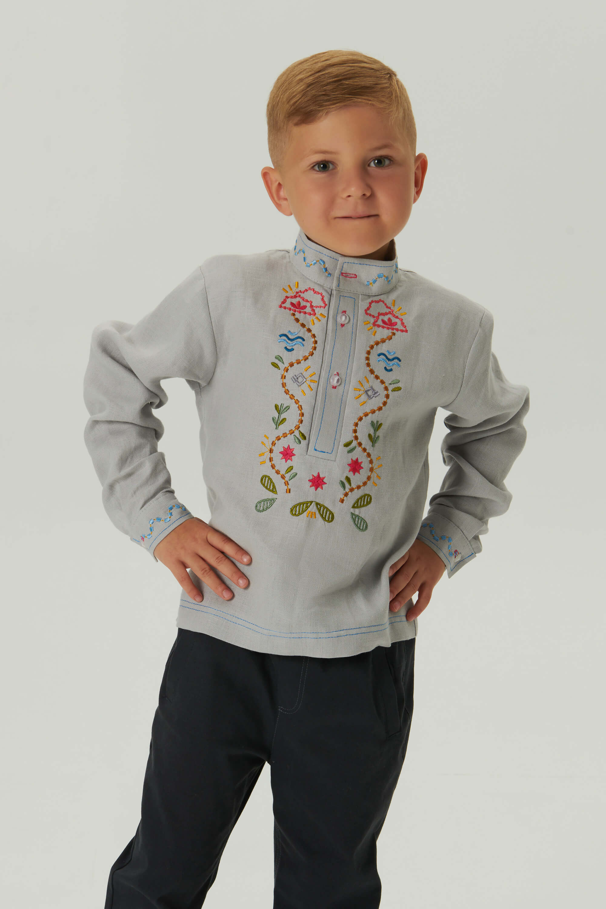 Embroidered patch for a boy Love Ukraine 3 | 110
