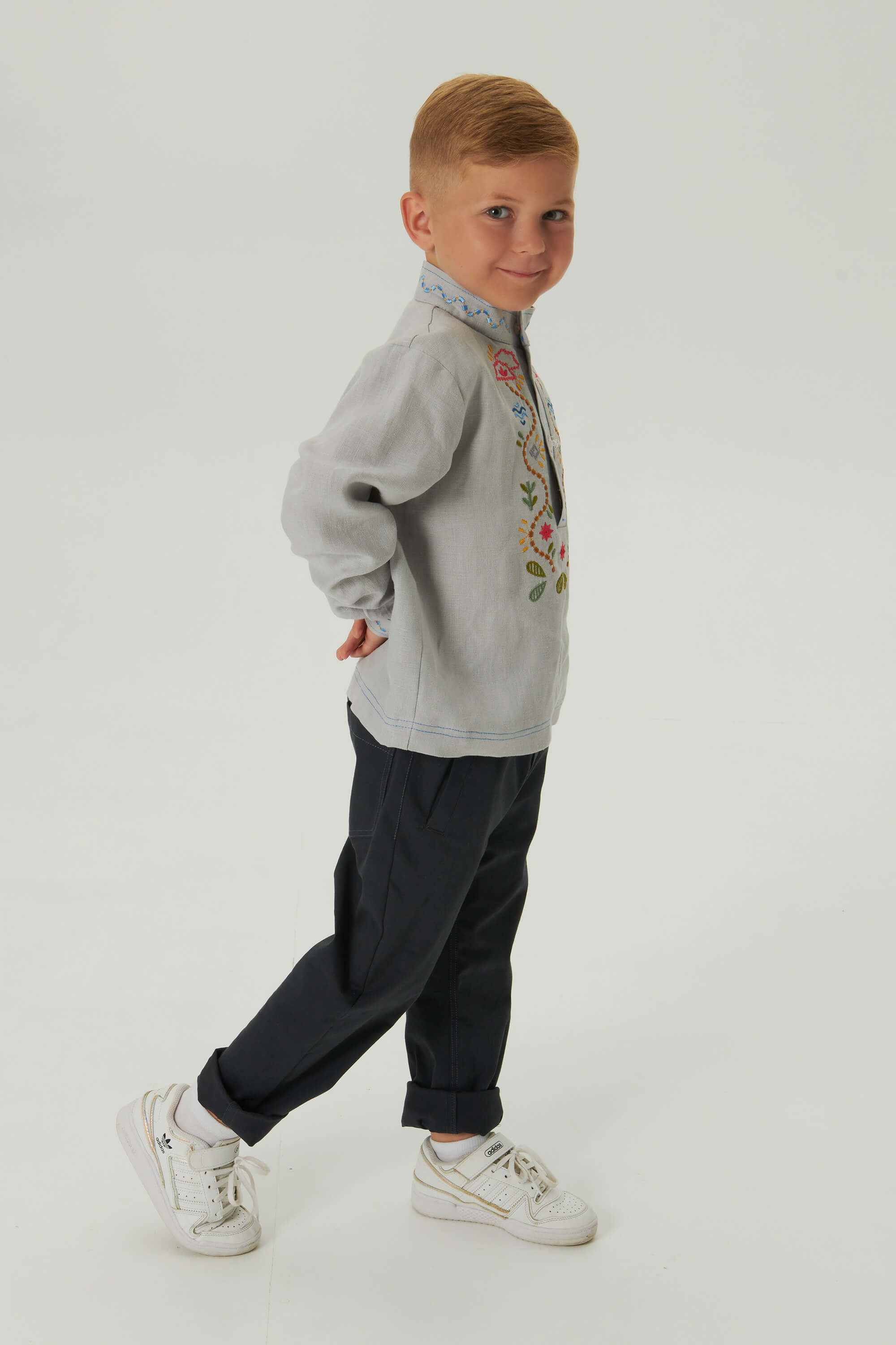Embroidered patch for a boy Love Ukraine 3 | 110