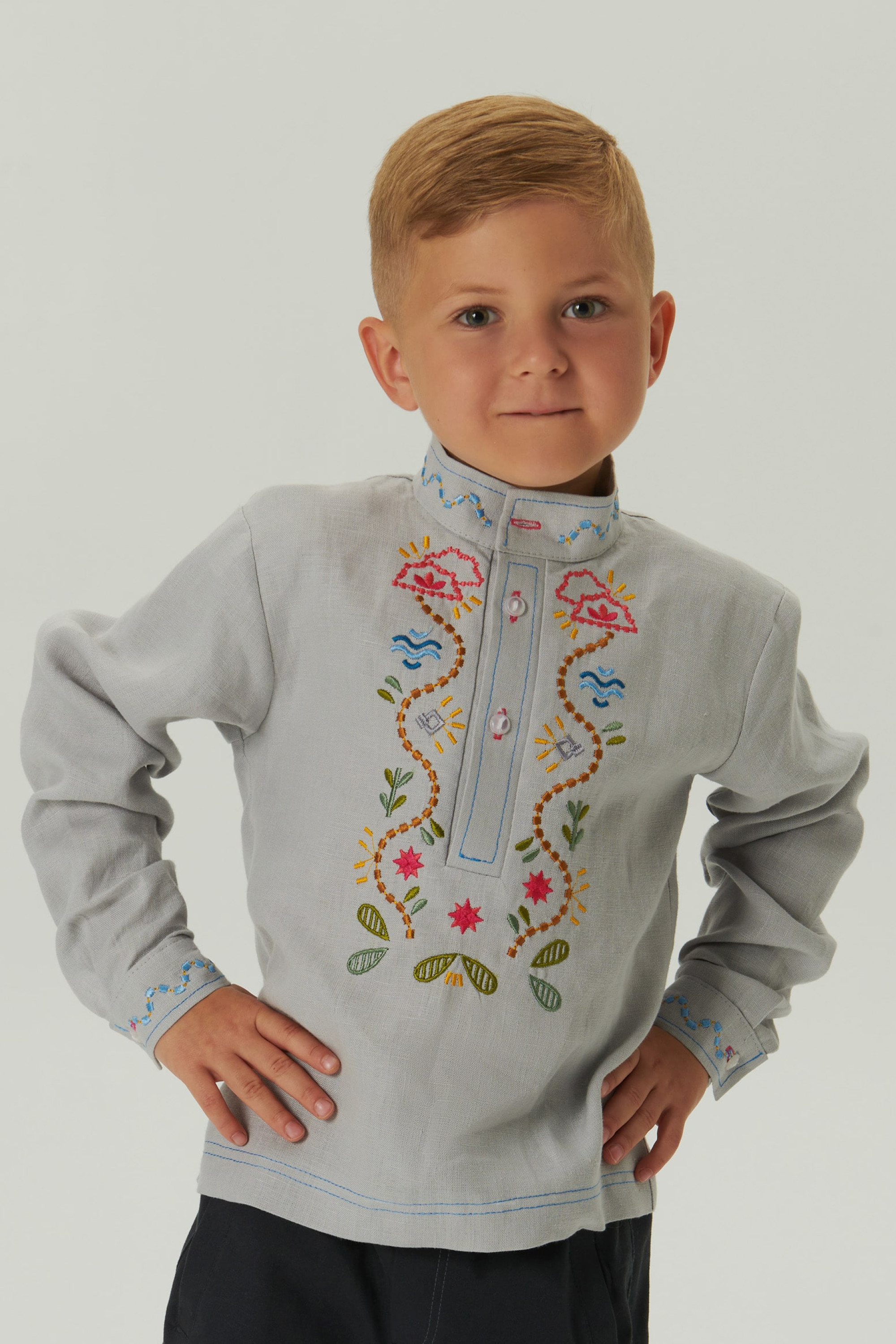 Embroidered patch for a boy Love Ukraine 3