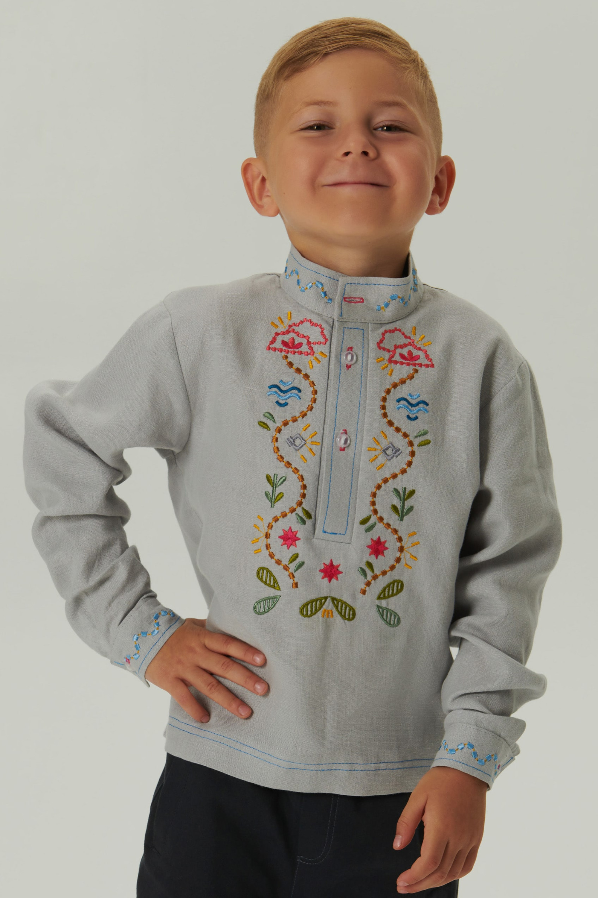 Embroidered patch for a boy Love Ukraine 3 | 110