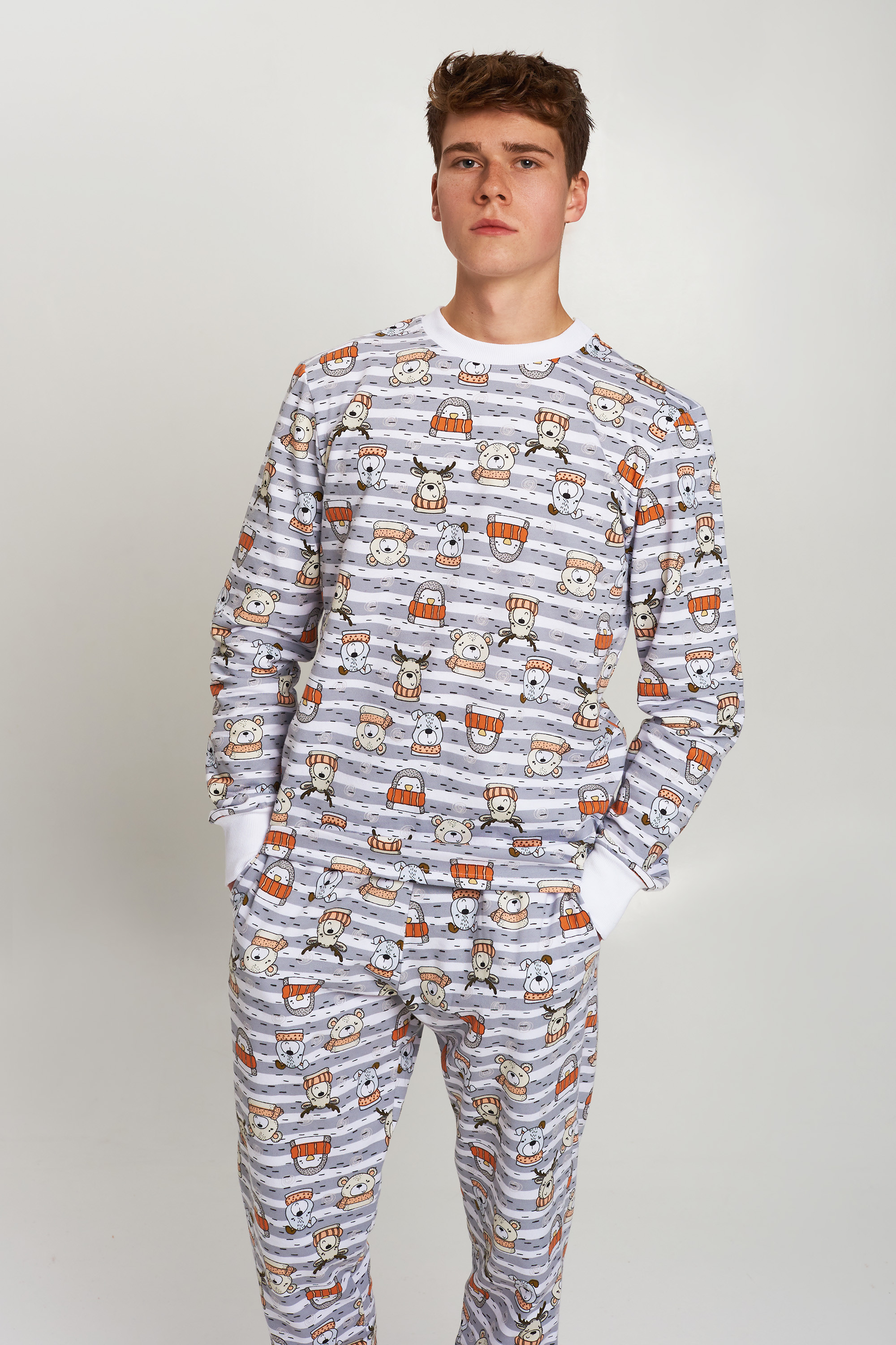 Men's warm pajamas