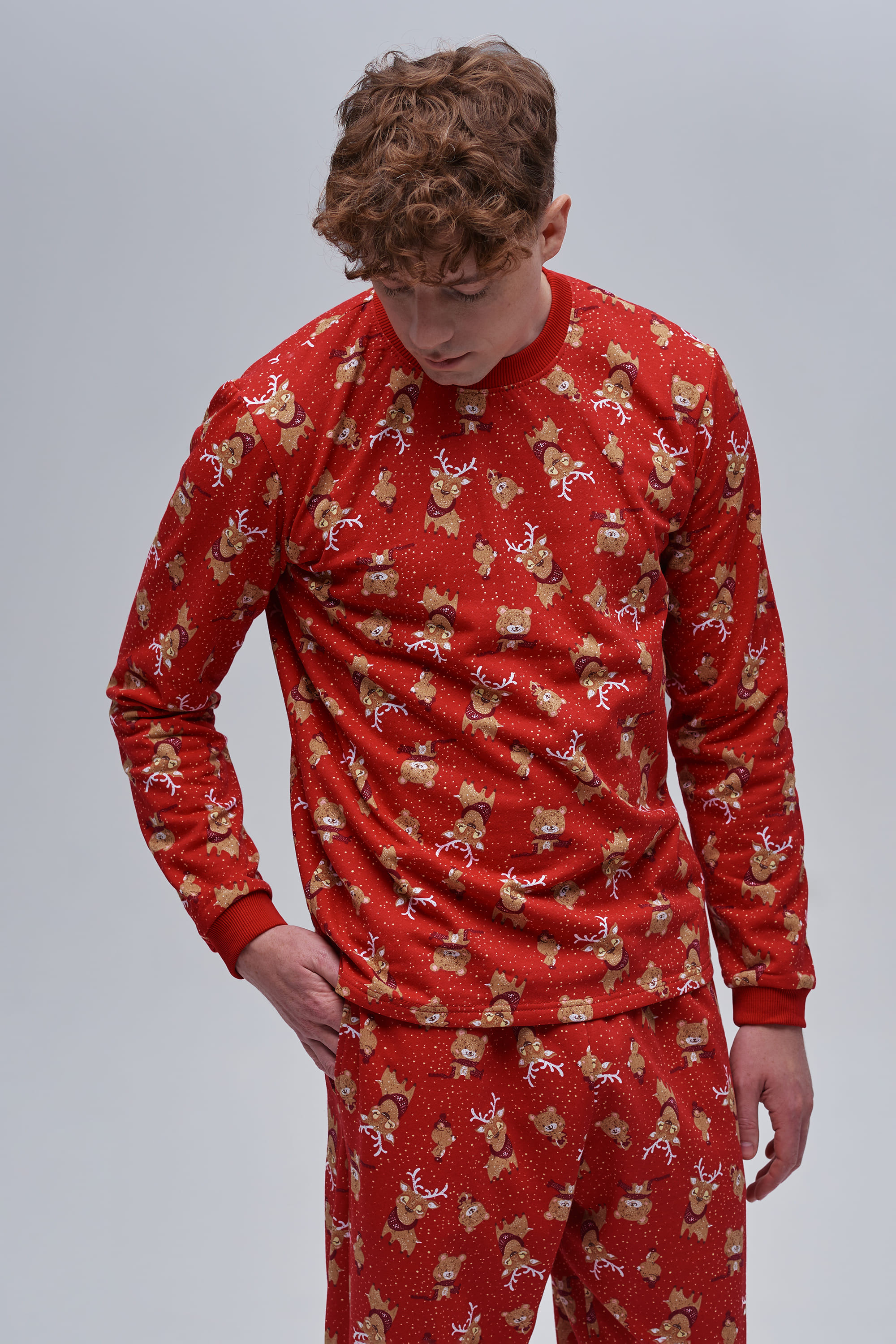 Men’s red Christmas pajama set