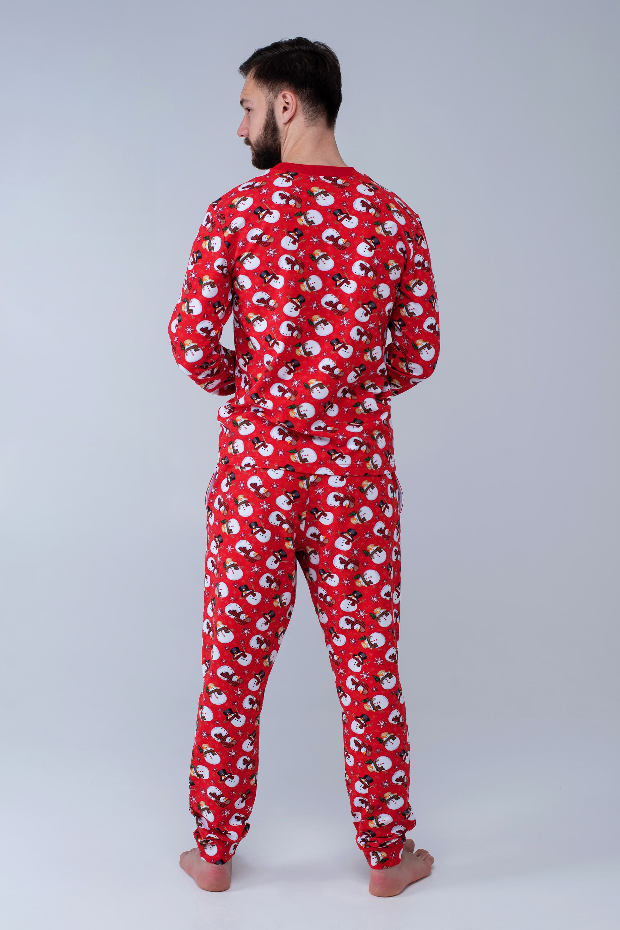 Men's warm New Year's pajamas Snowman