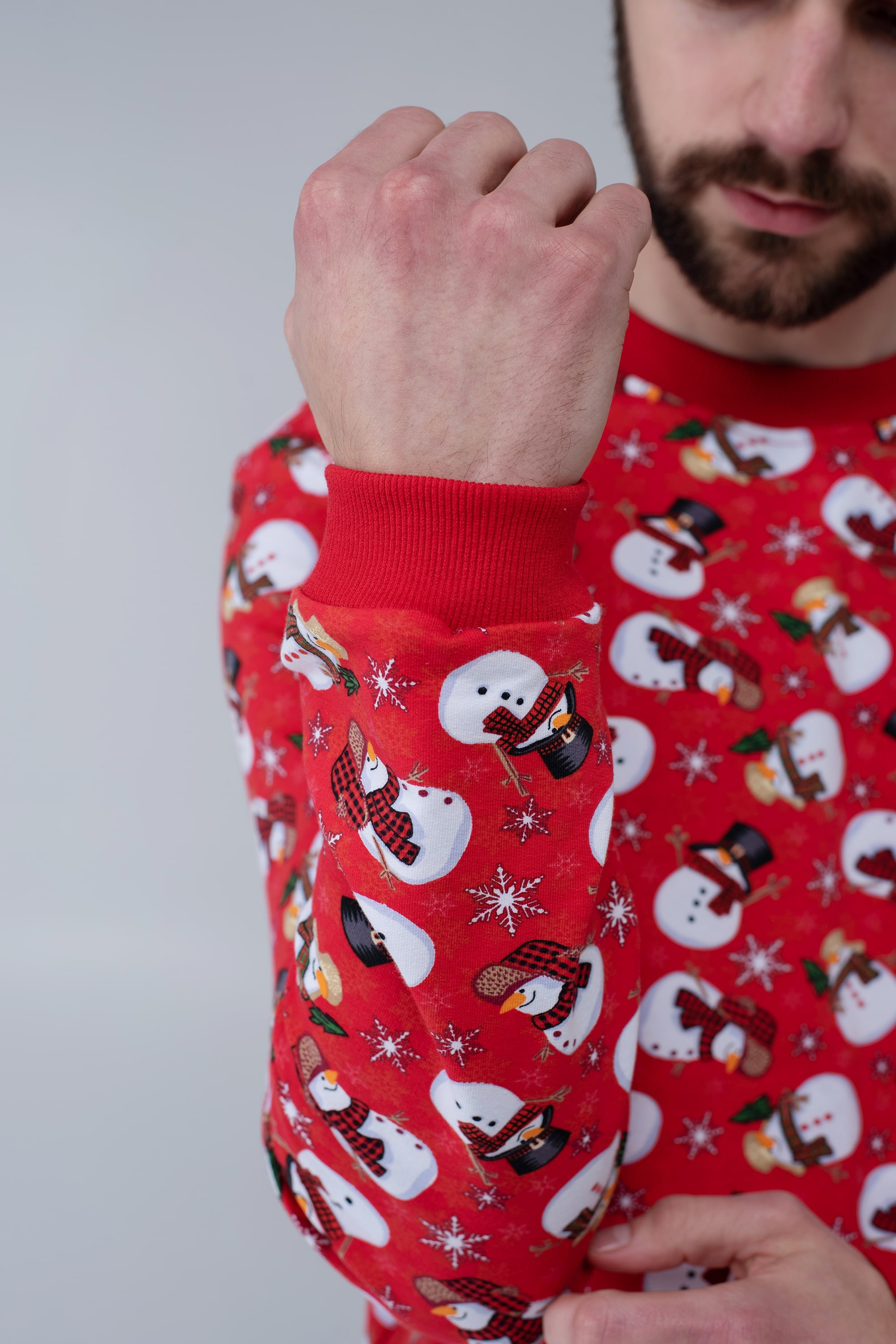 Men's warm New Year's pajamas Snowman