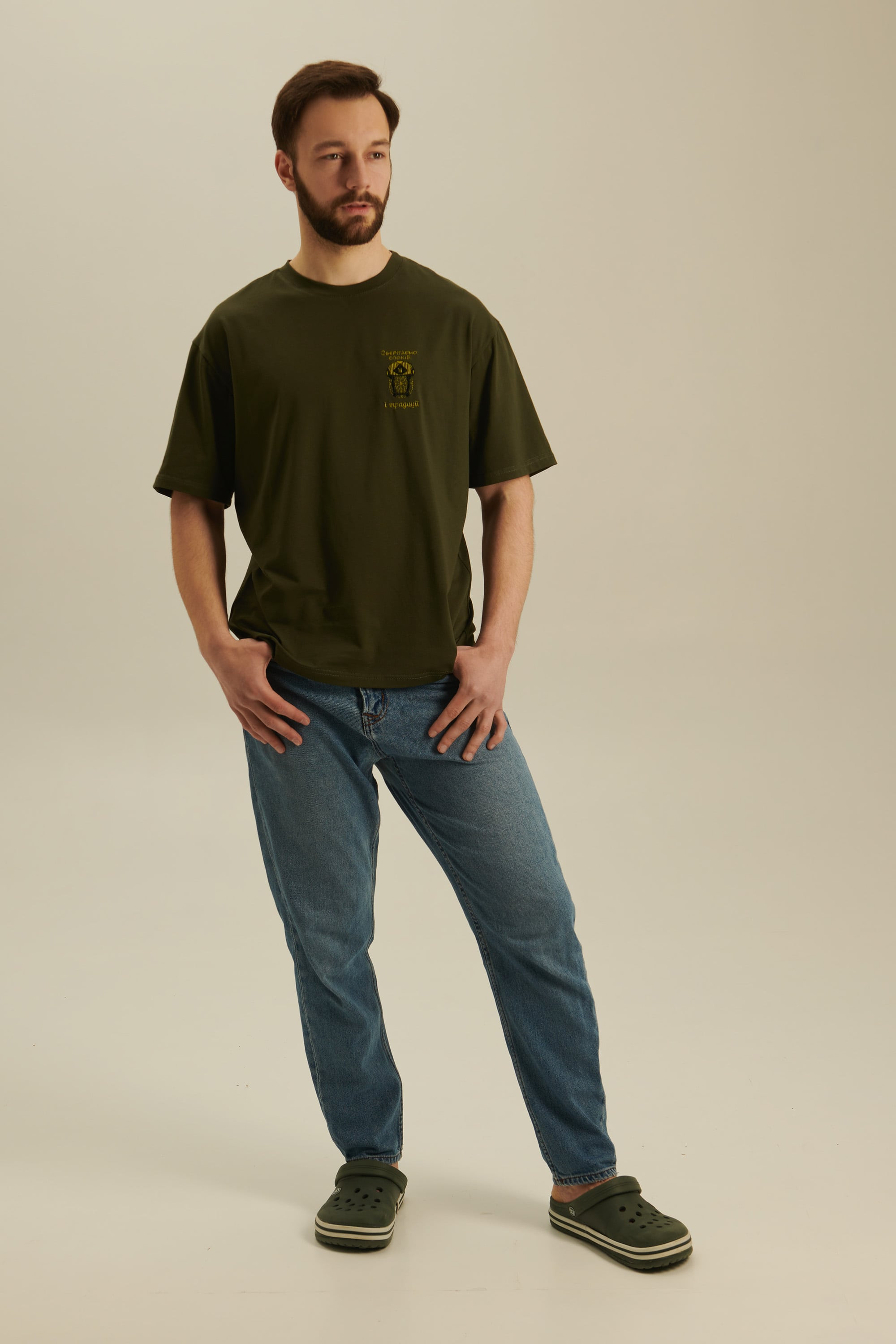 Men's embroidered T-shirt Зберігаємо спокій та традиції 3