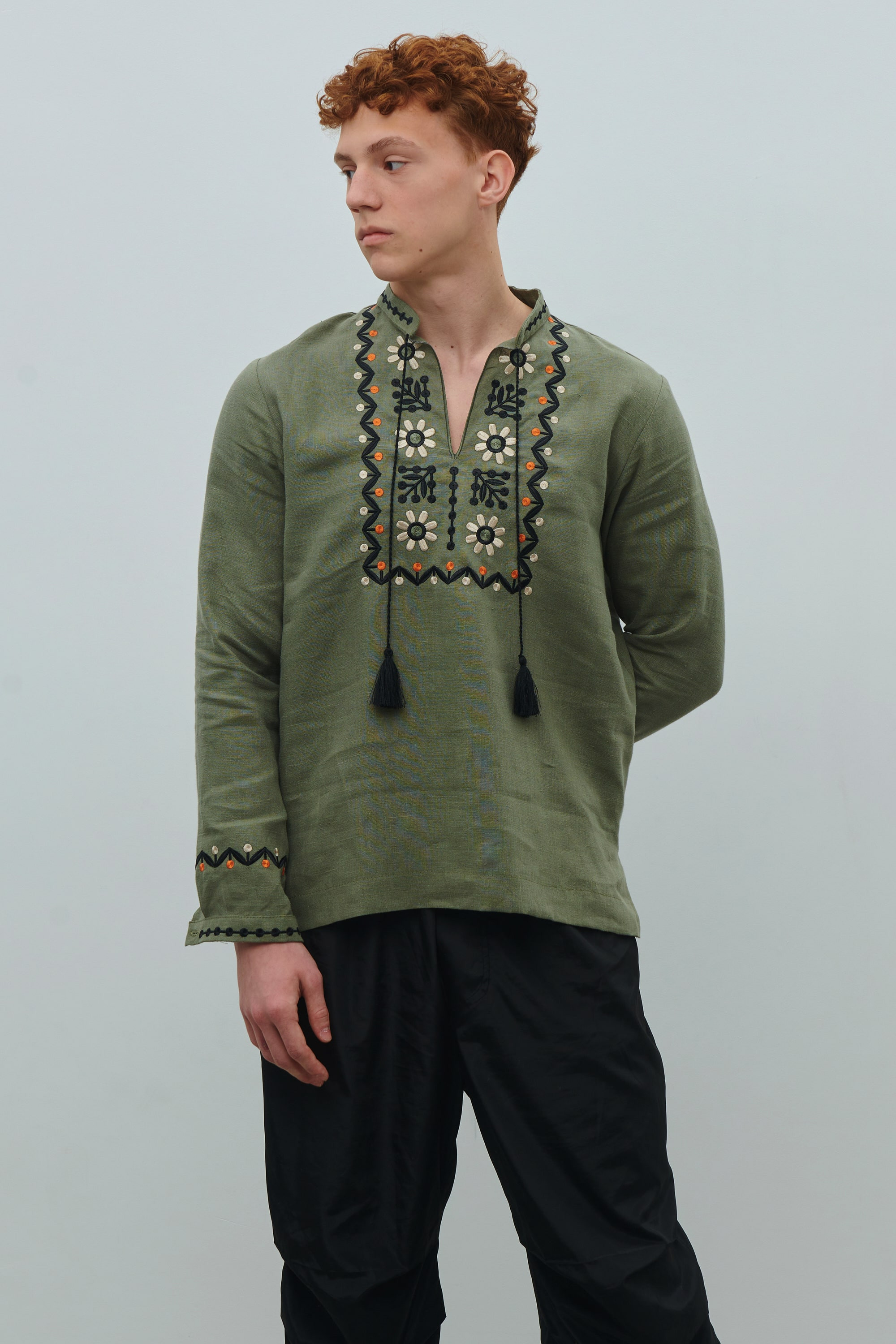 Men's embroidered jacket and embroidered women's dress Rozkvit