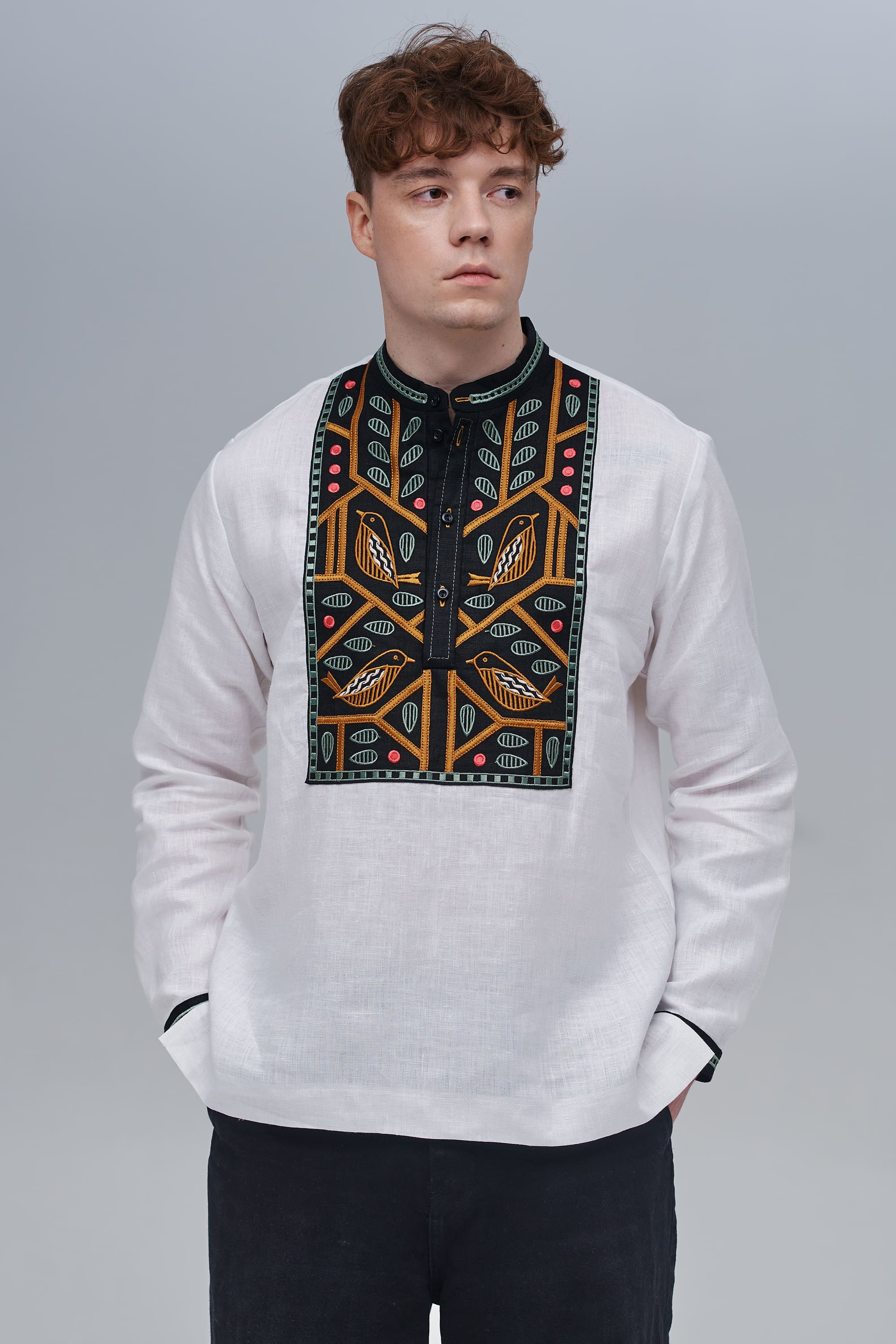 Men's embroidered shirt Love Ukraine 1