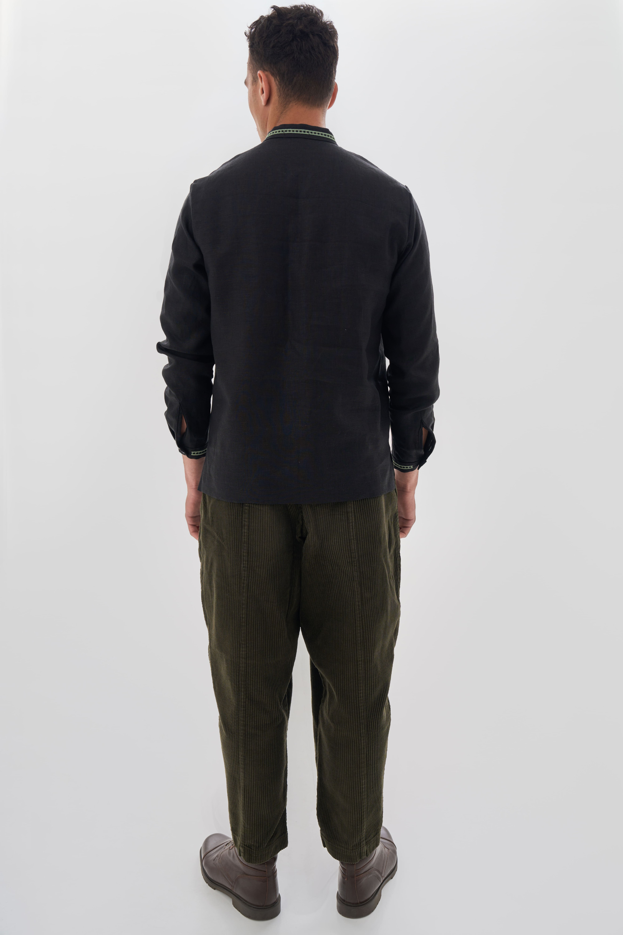 Men's blackembroidered shirt Love Ukraine 2