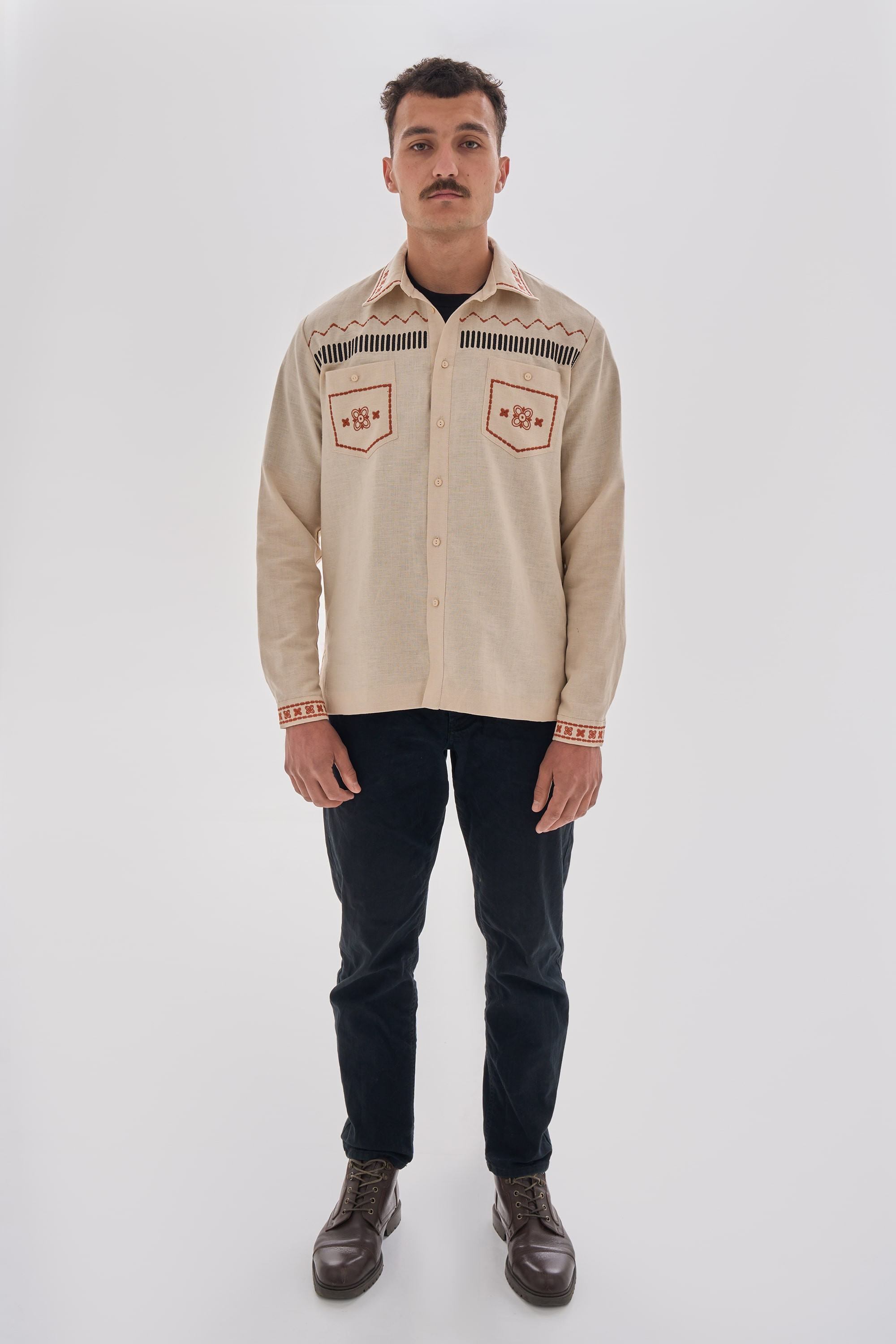 Men's embroidered shirt Dereviy | XS | 44