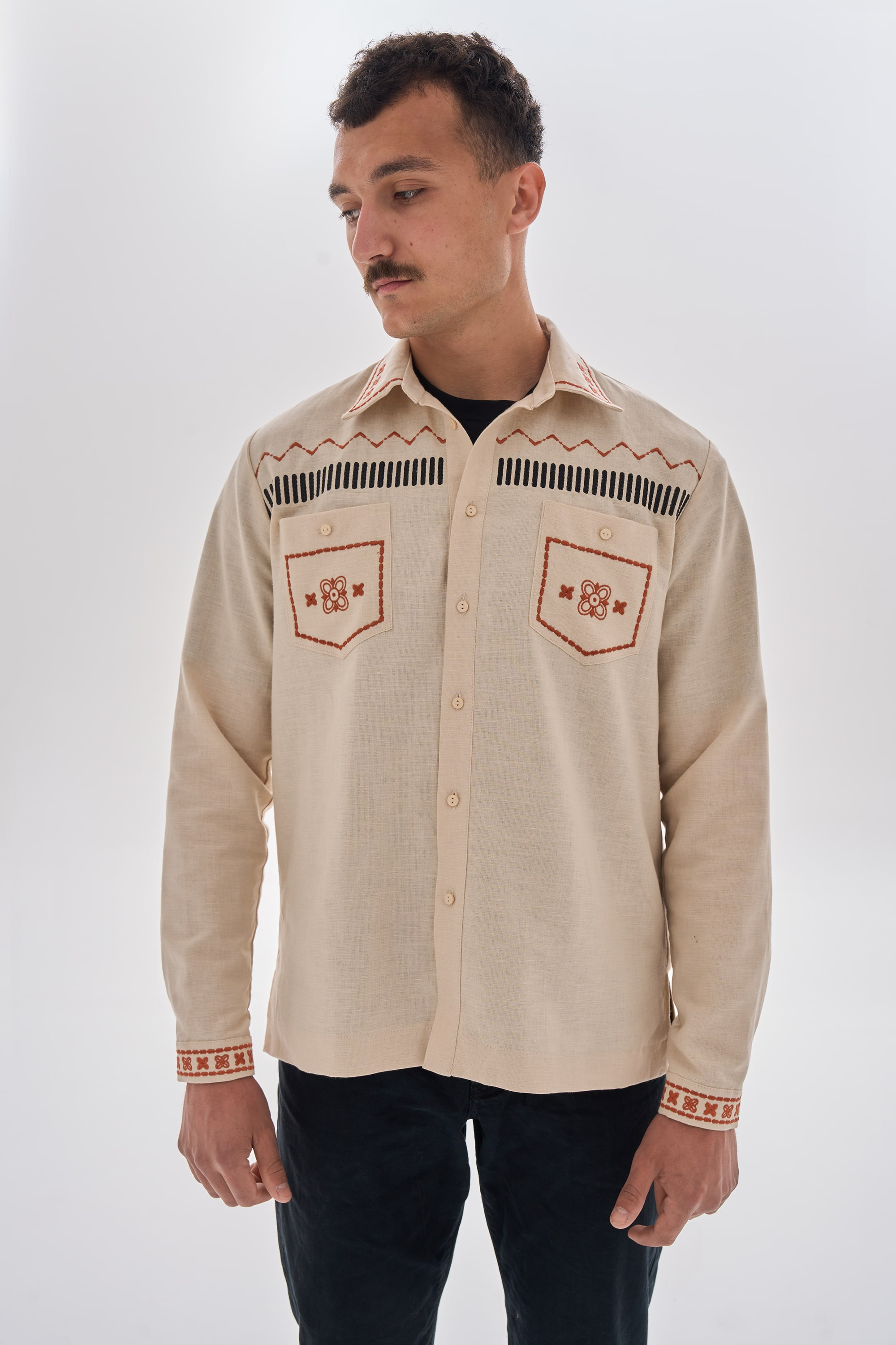 Men's embroidered shirt Dereviy