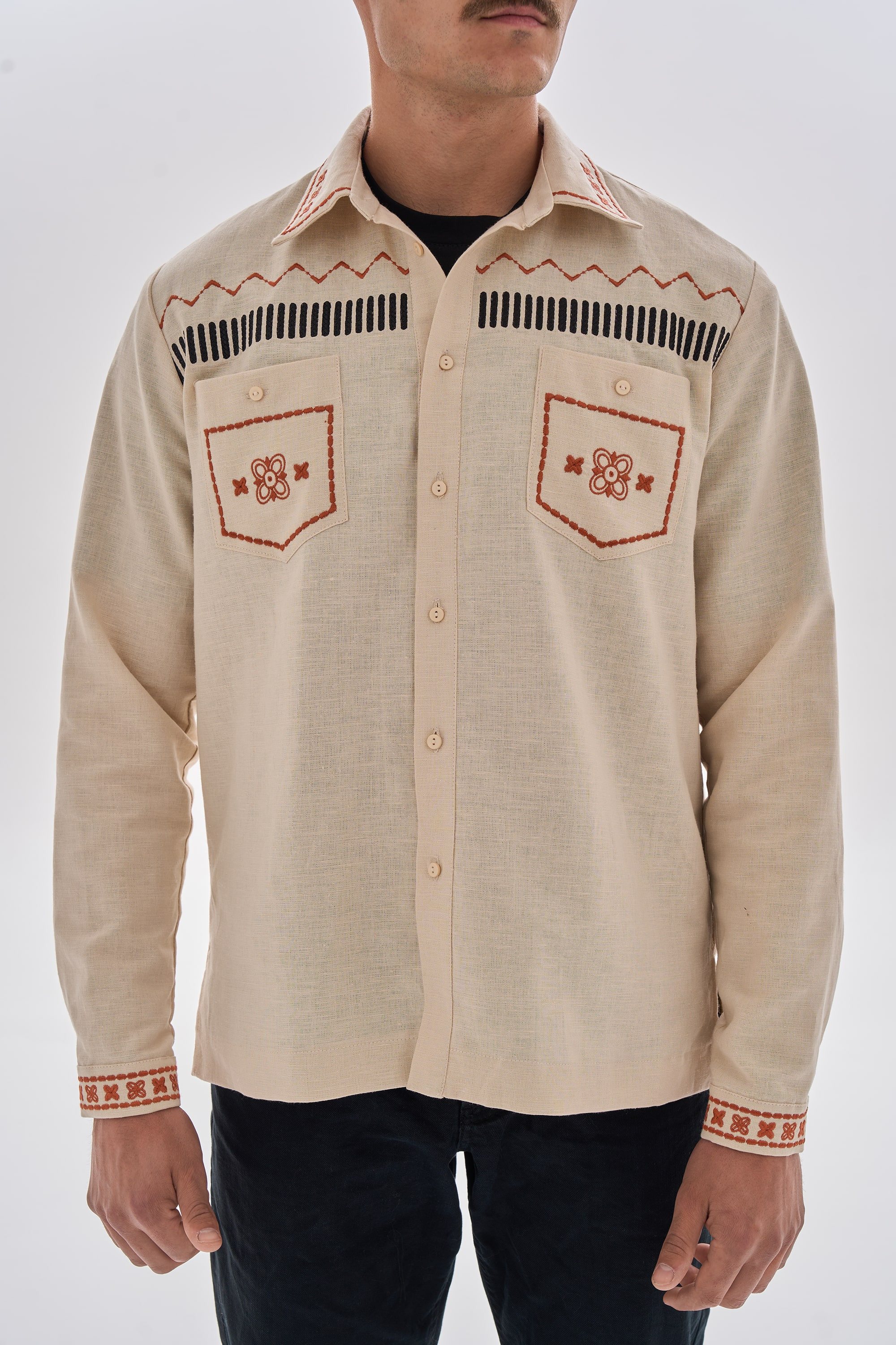 Men's embroidered shirt Dereviy | XS | 44