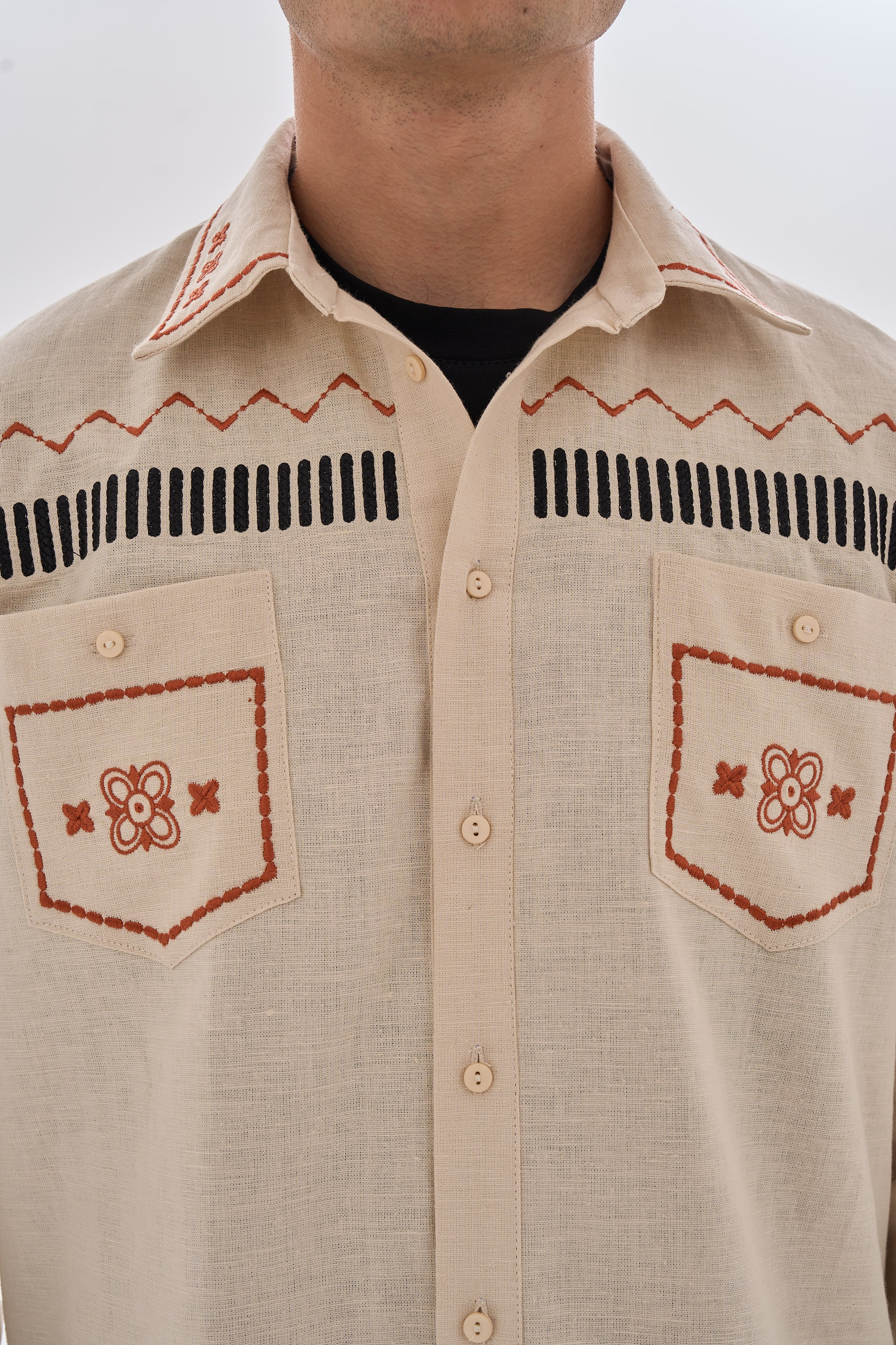 Men's embroidered shirt Dereviy | XS | 44