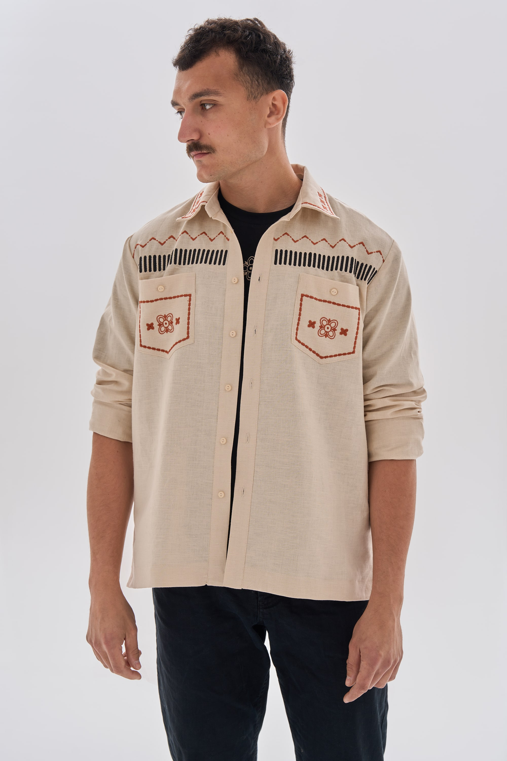 Men's embroidered shirt Dereviy