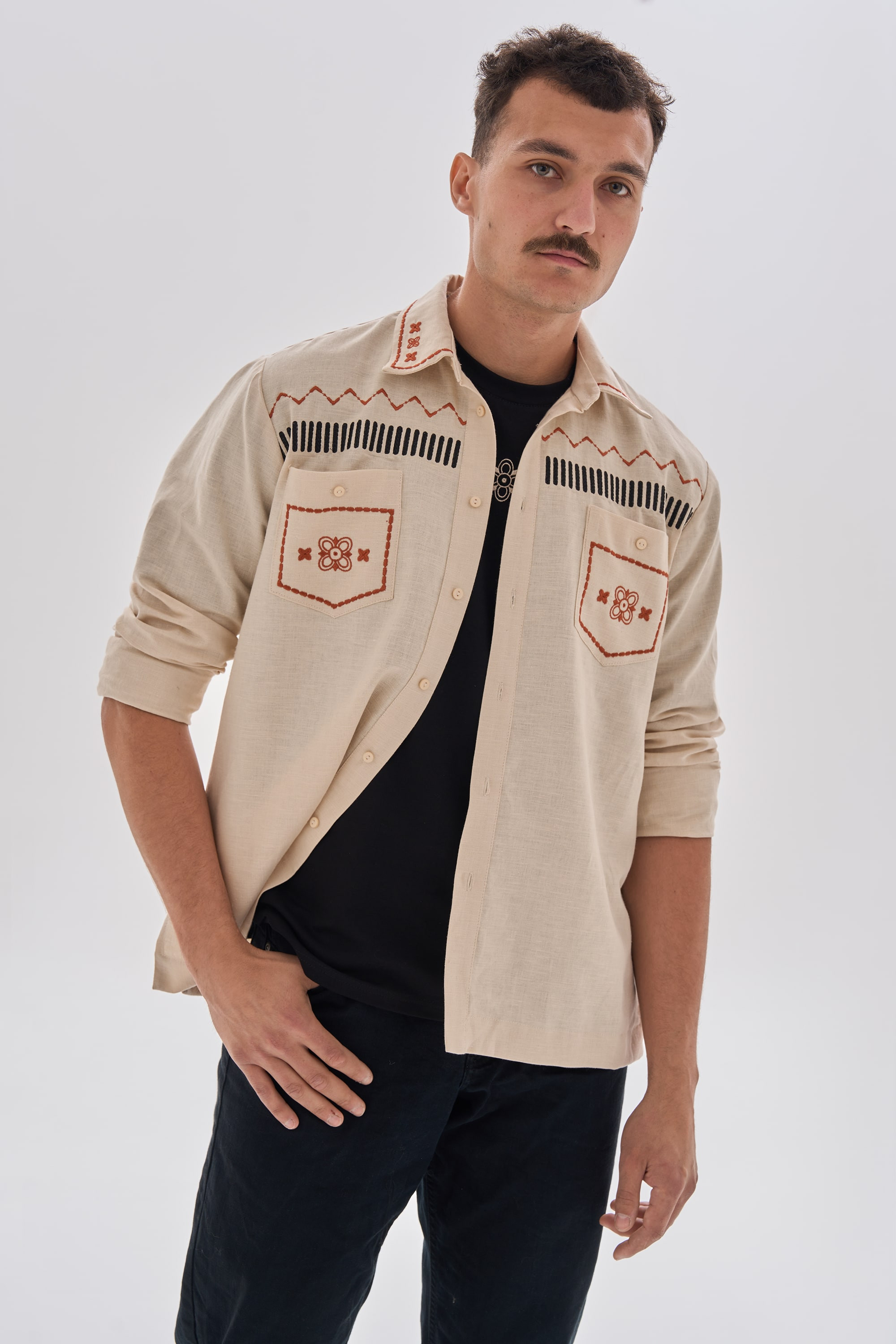 Men's embroidered shirt Dereviy