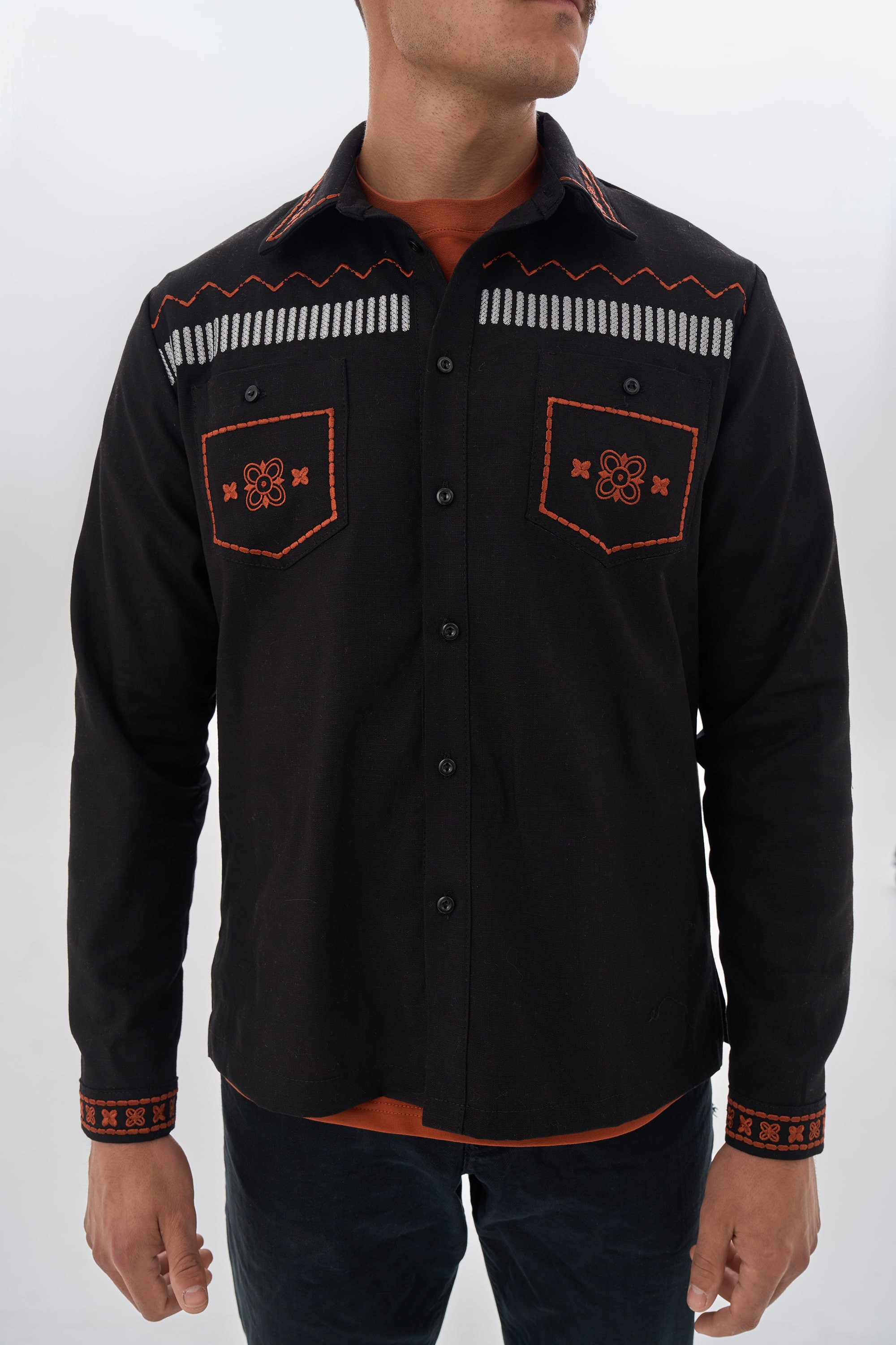Men's embroidered shirt Dereviy 2 | XS | 44