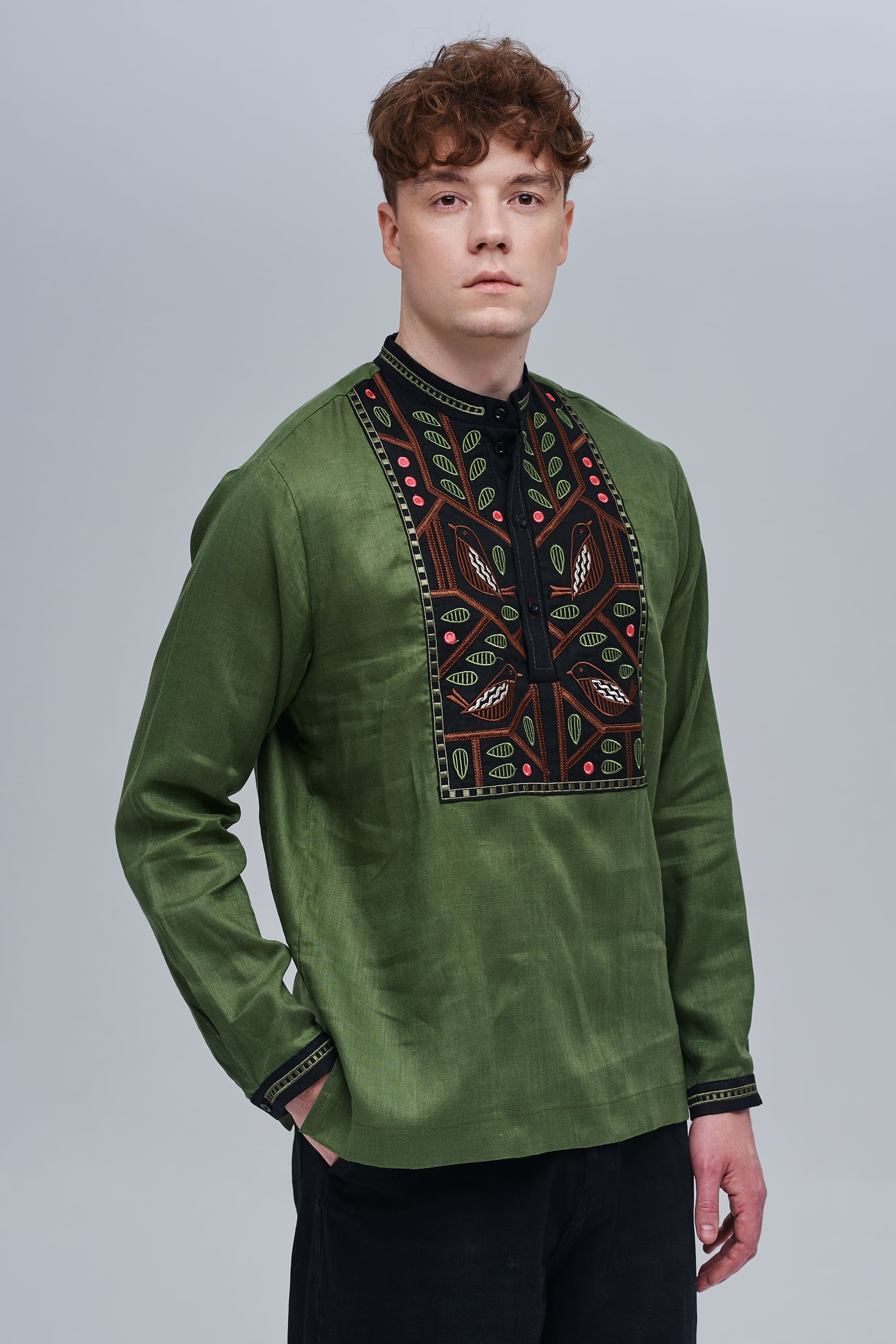 Men's embroidered shirt Love Ukraine 2 | XS | 44