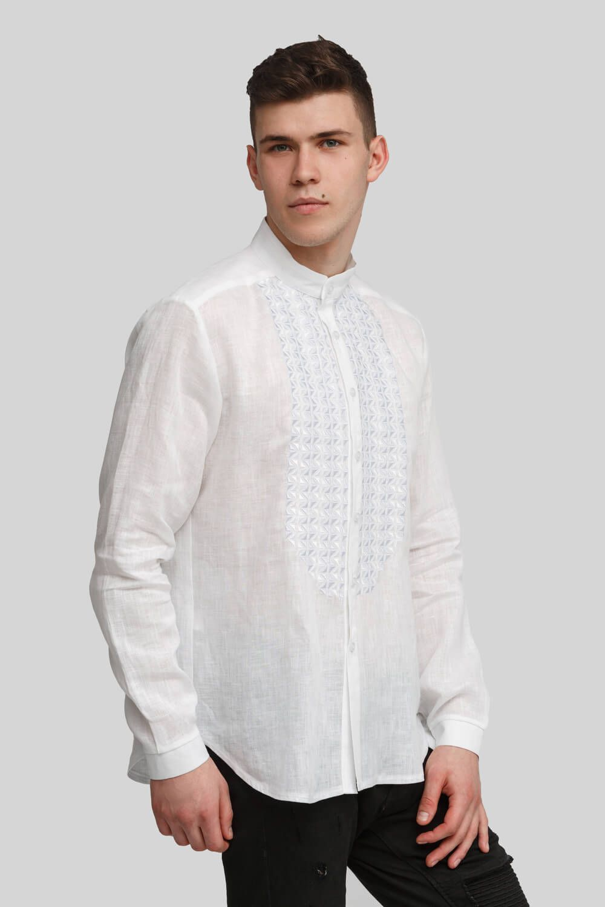 Чоловіча вишита сорочка вишиванка White 2
