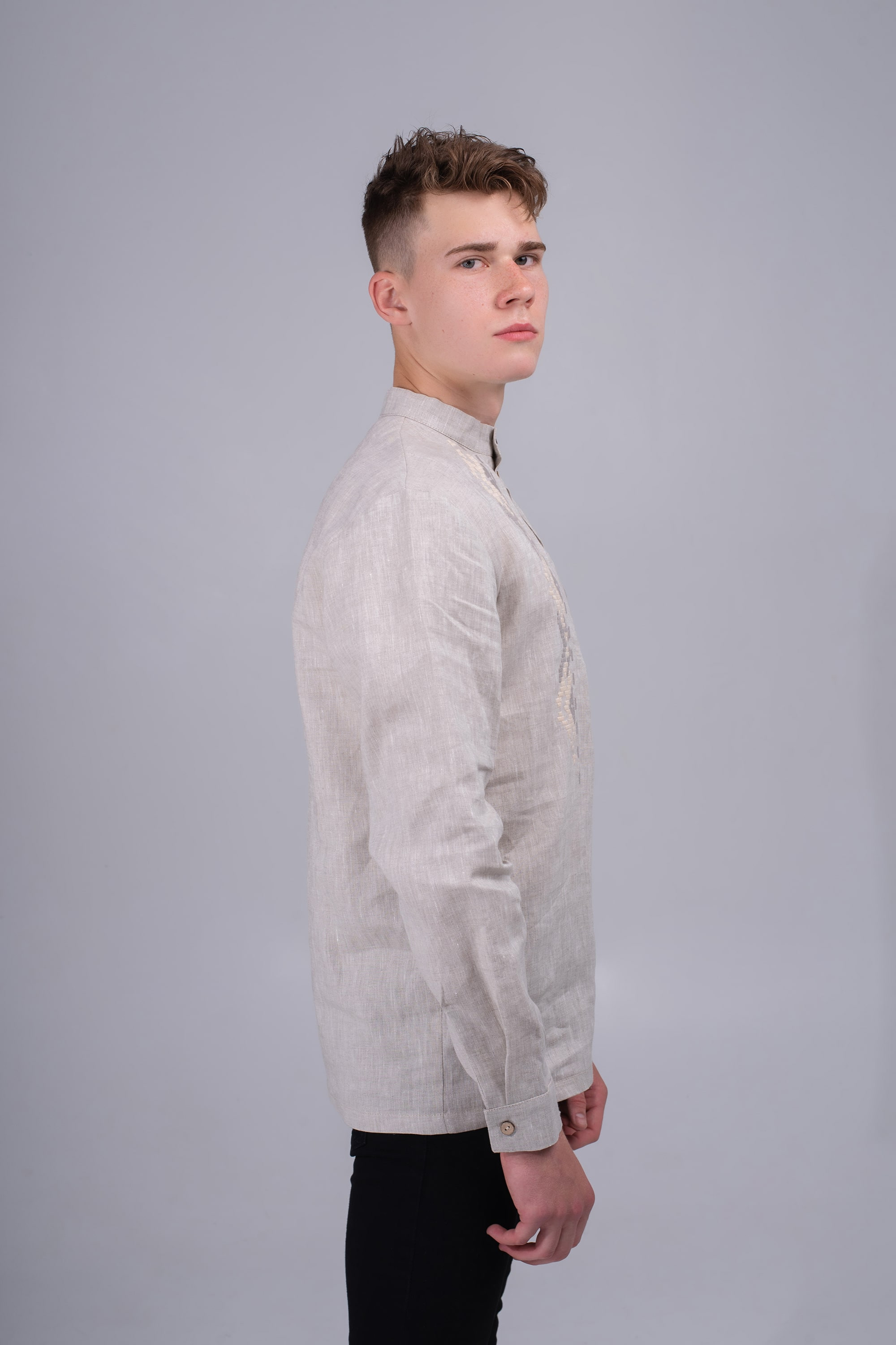 Чоловіча вишита сорочка NATURAL | XXL | 54