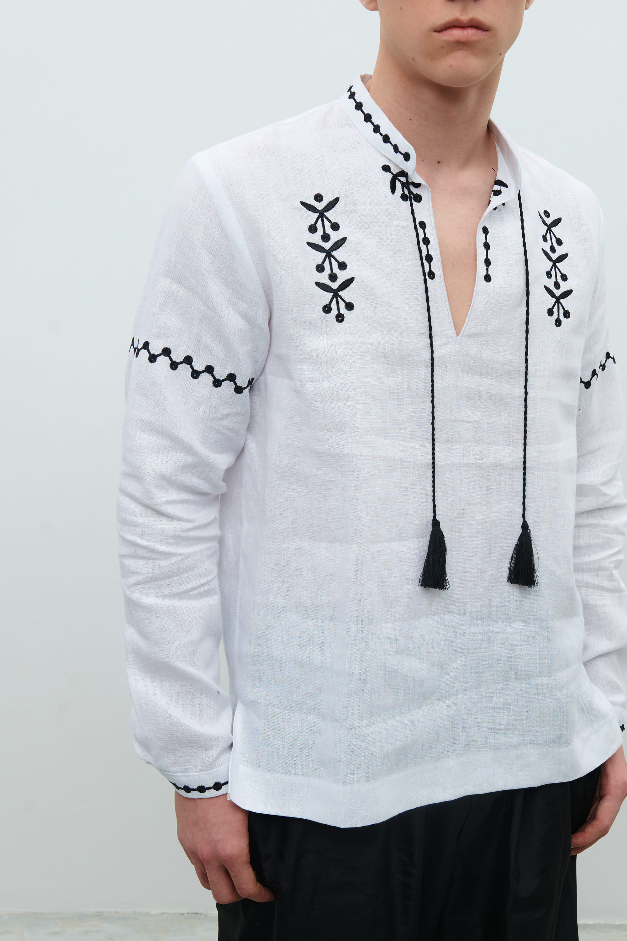 Men's white linen shirt Gillia
