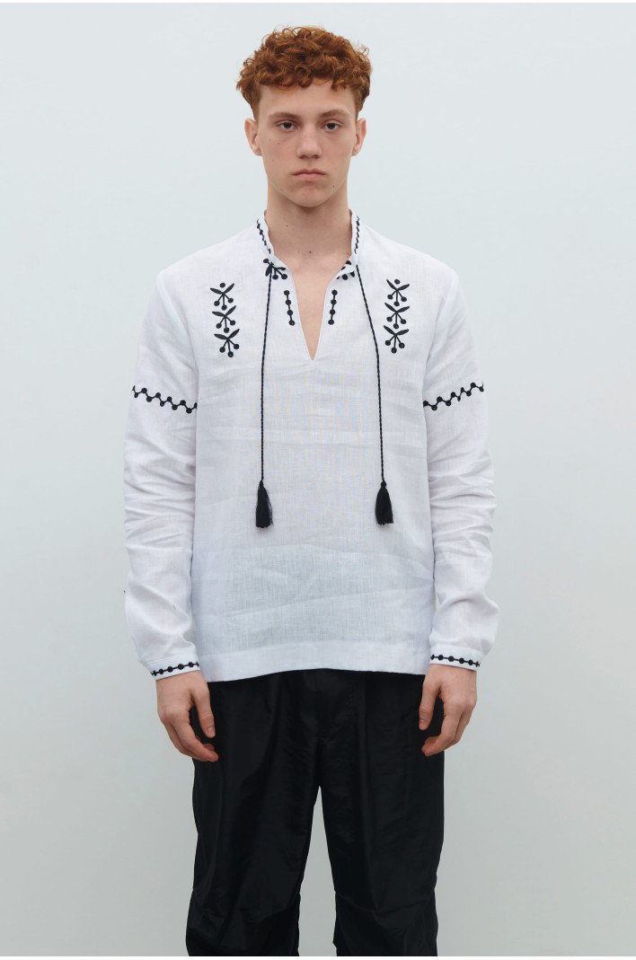 Men's white linen shirt Gillia | XS | 44