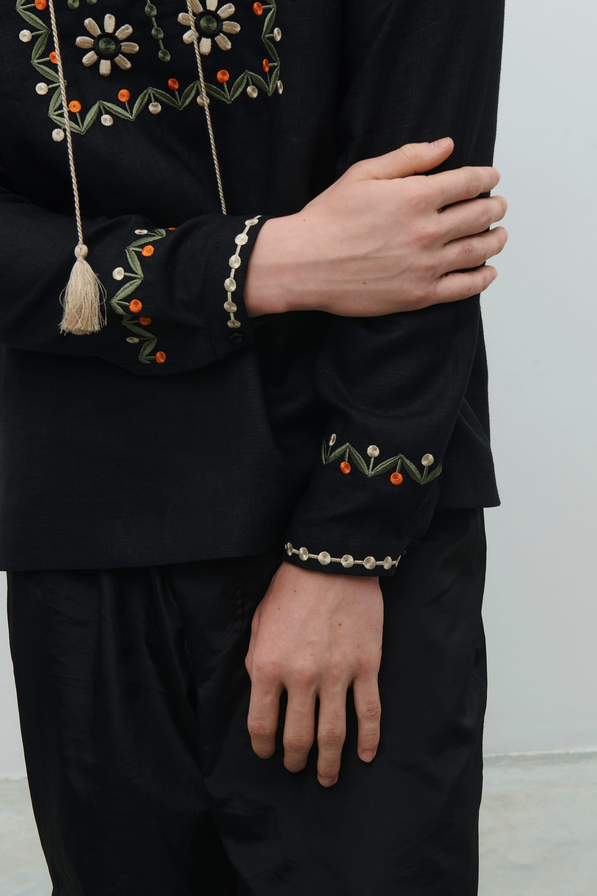 Men's embroidered shirt Rozkvit by Maria Prymachenko | XS | 44