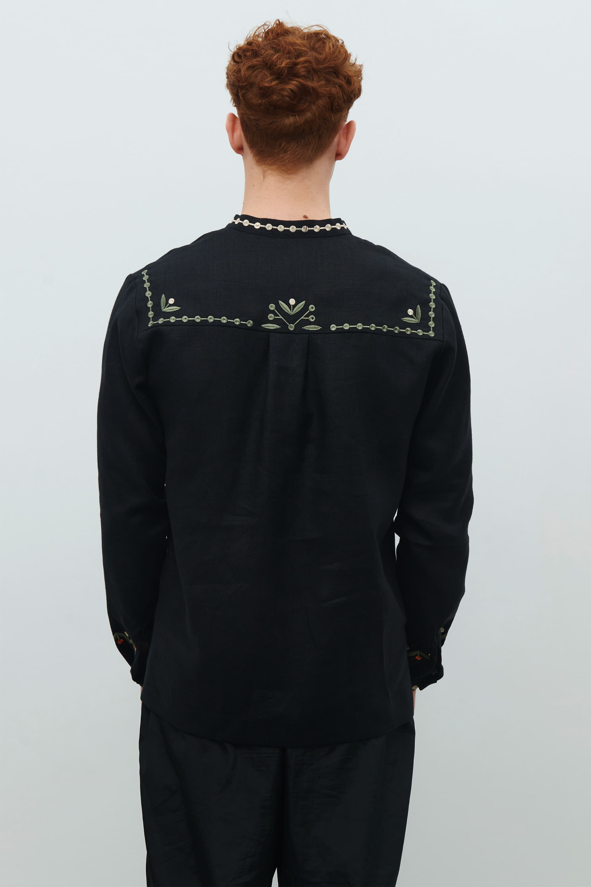 Men's embroidered shirt Rozkvit by Maria Prymachenko | XS | 44