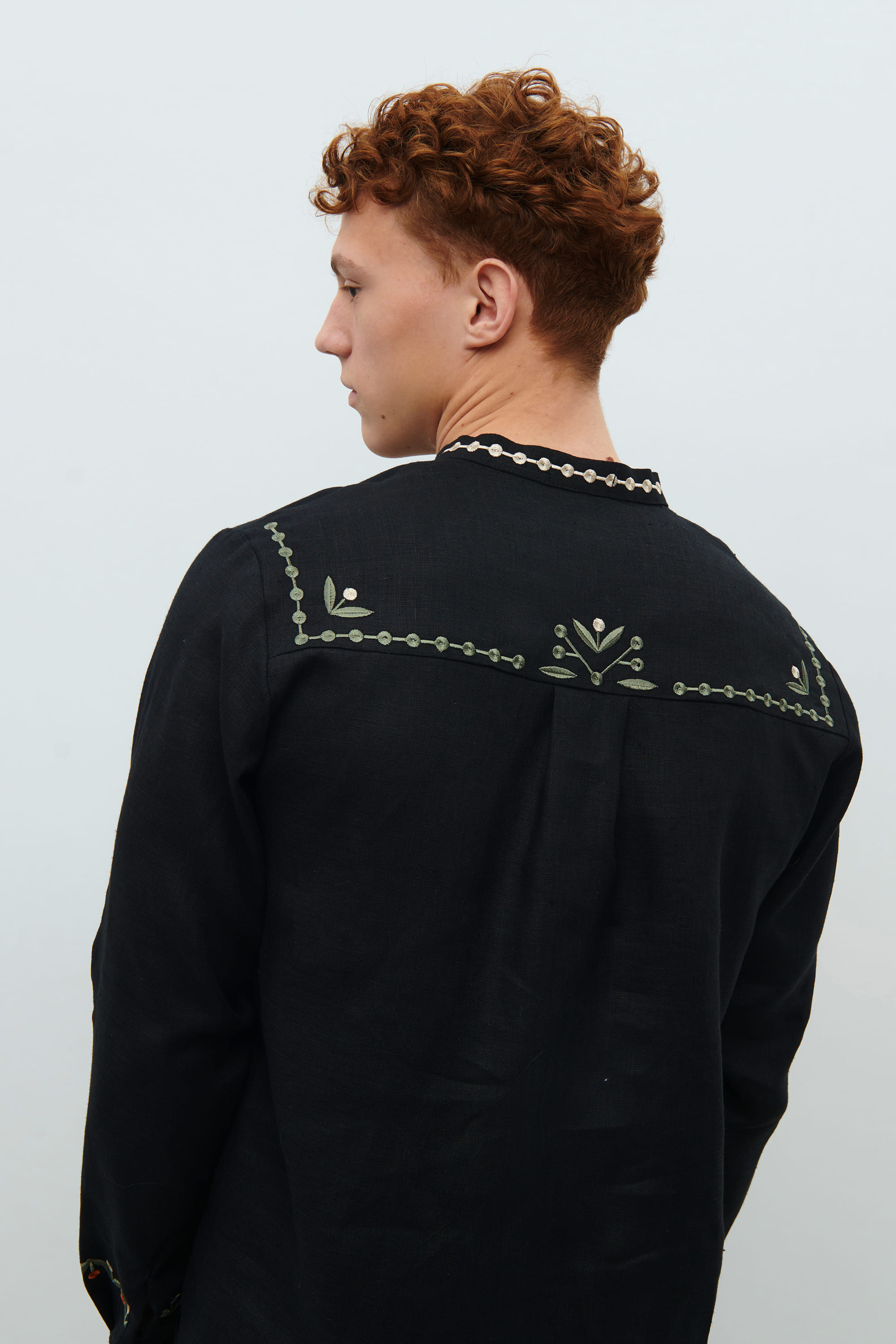 Men's embroidered shirt Rozkvit by Maria Prymachenko | XS | 44