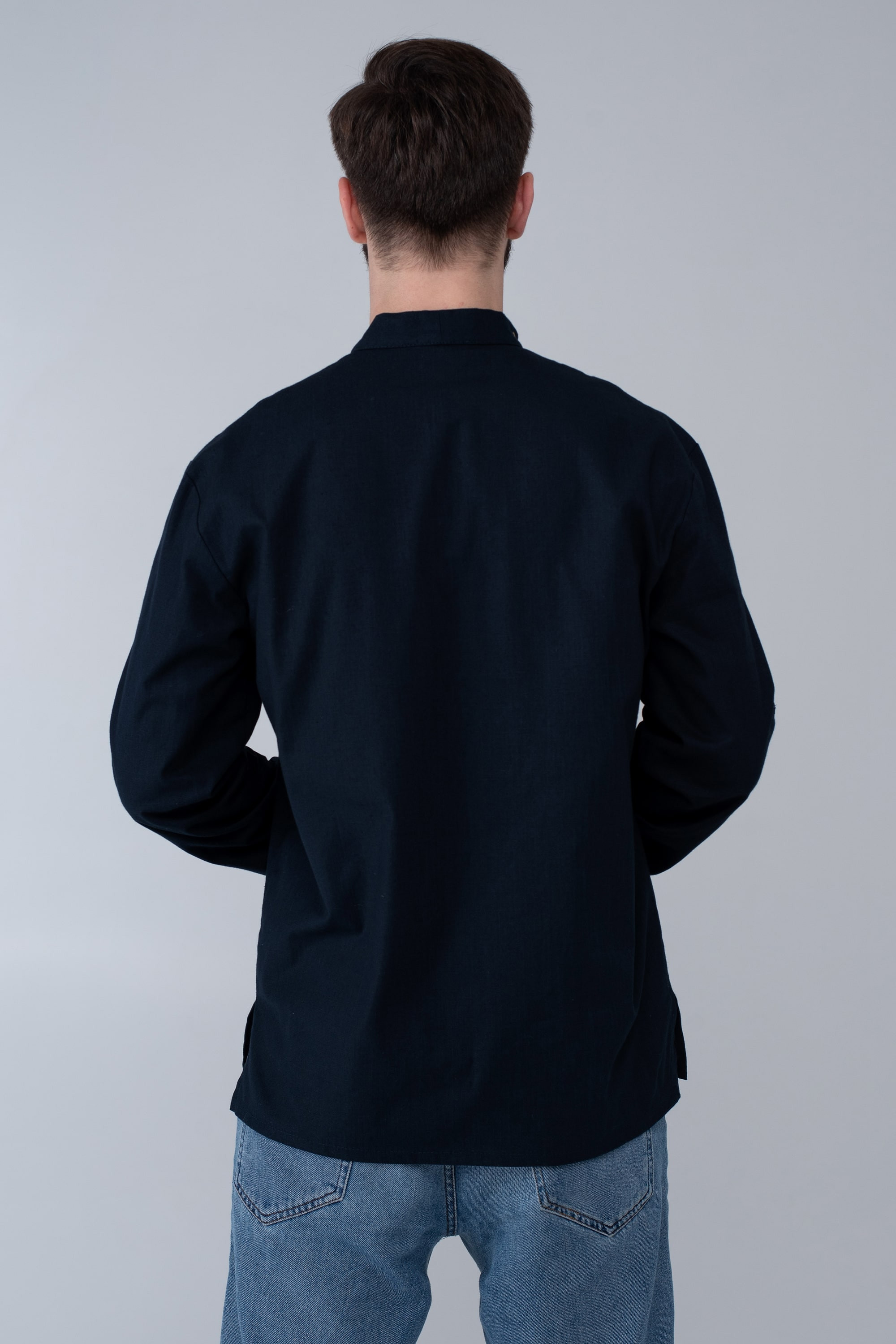 Men's embroidered shirt Navy Blue 7 | S | 46
