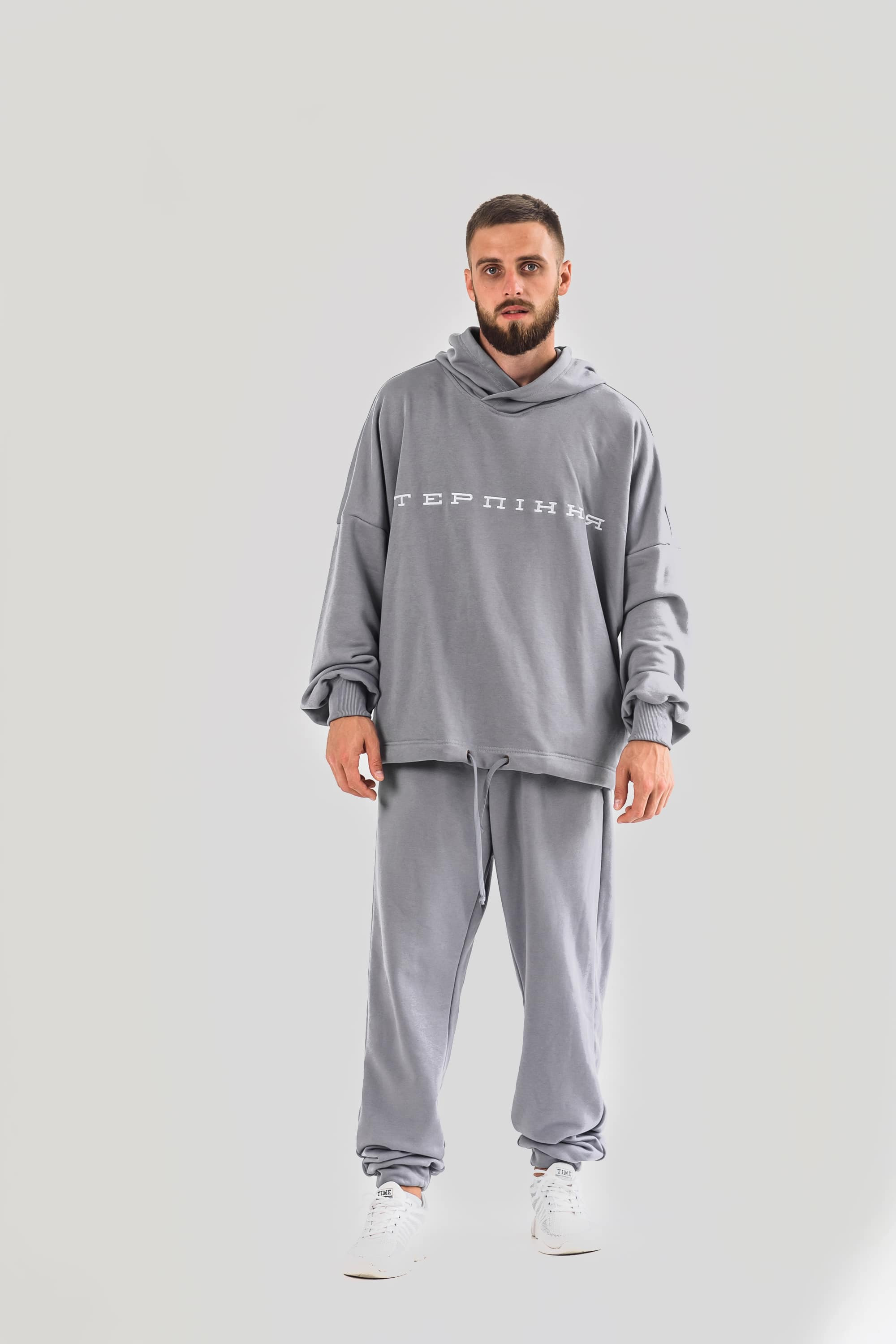Gray suit