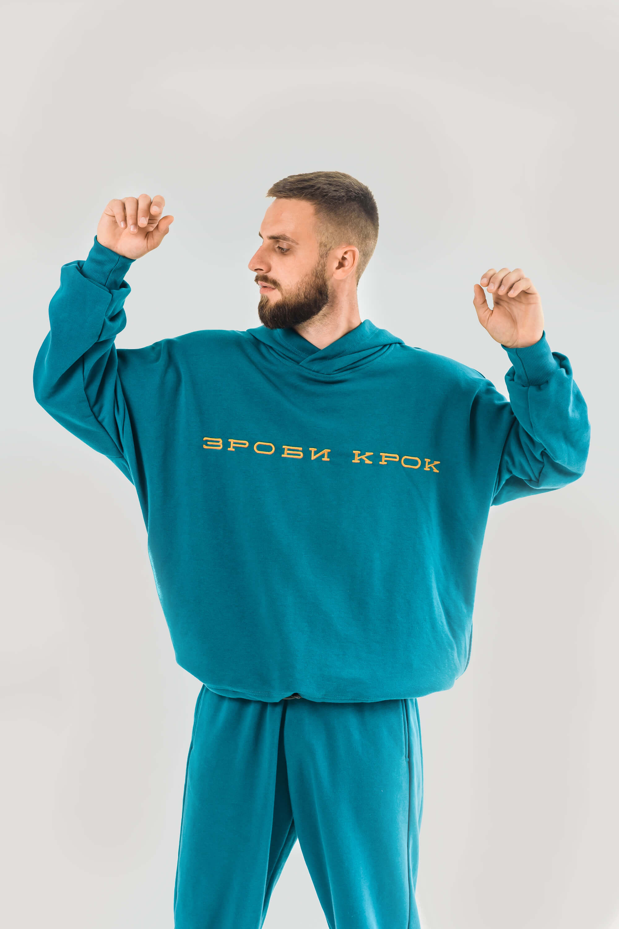Hoody color a sea wave