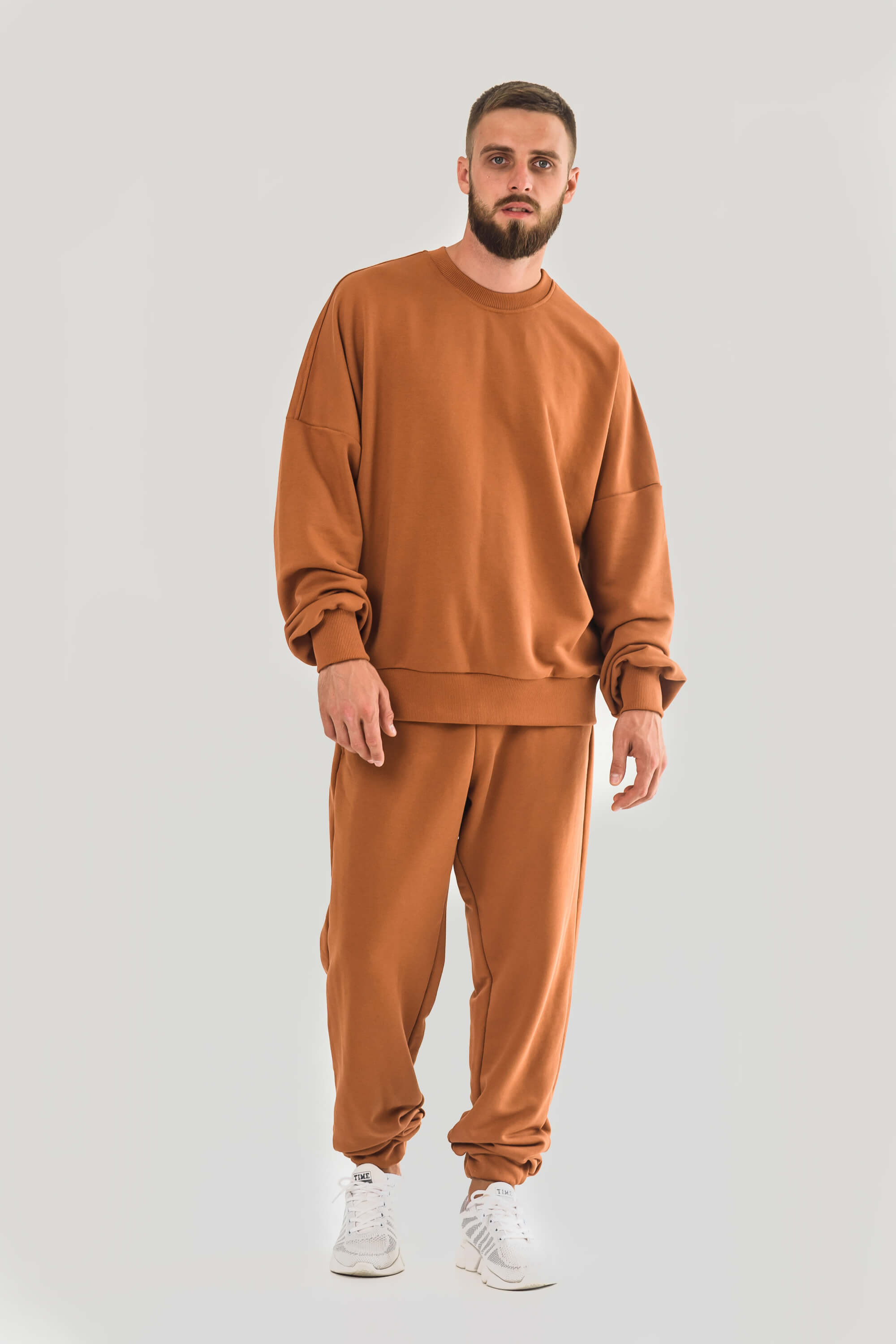 The costume is brown