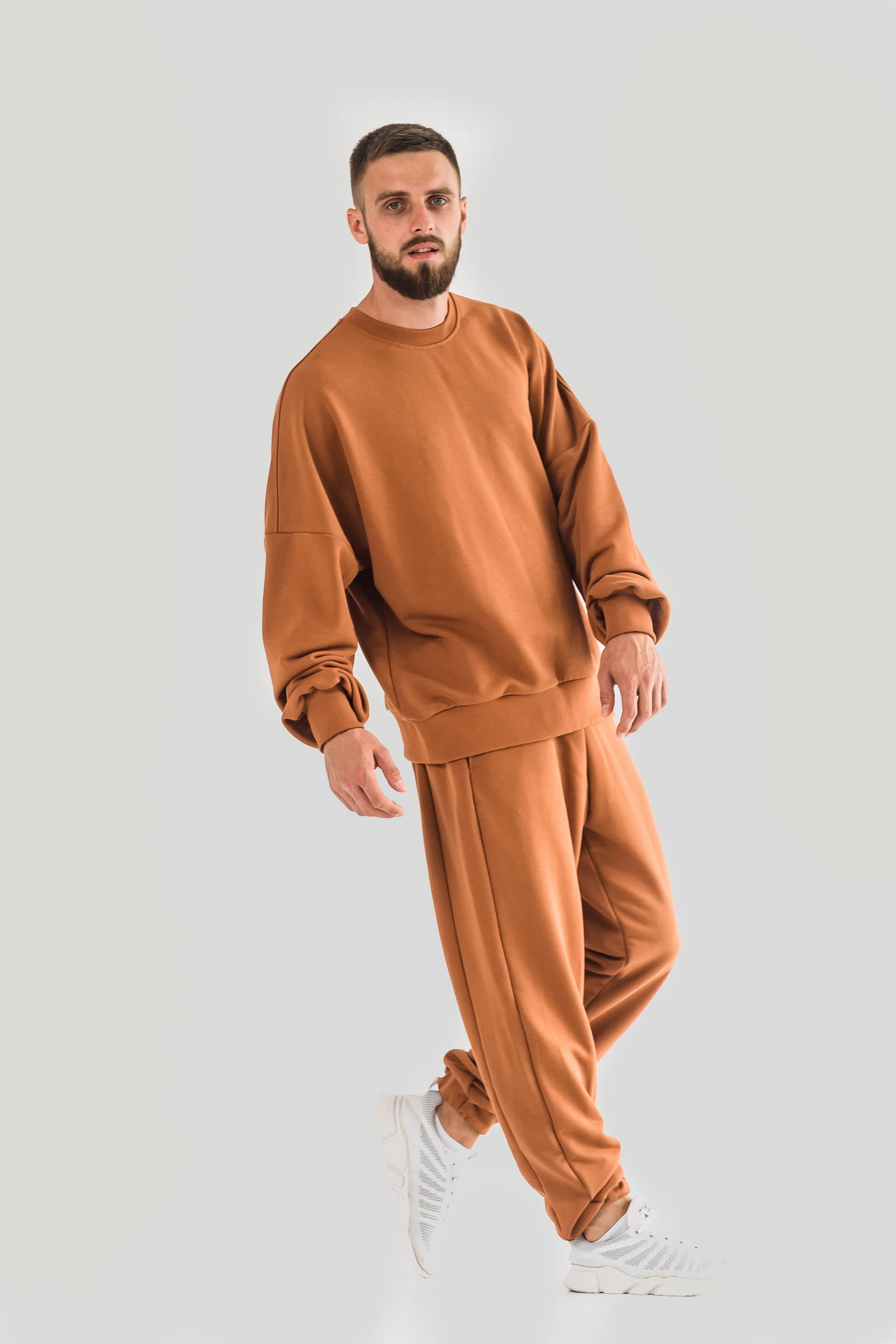 The costume is brown