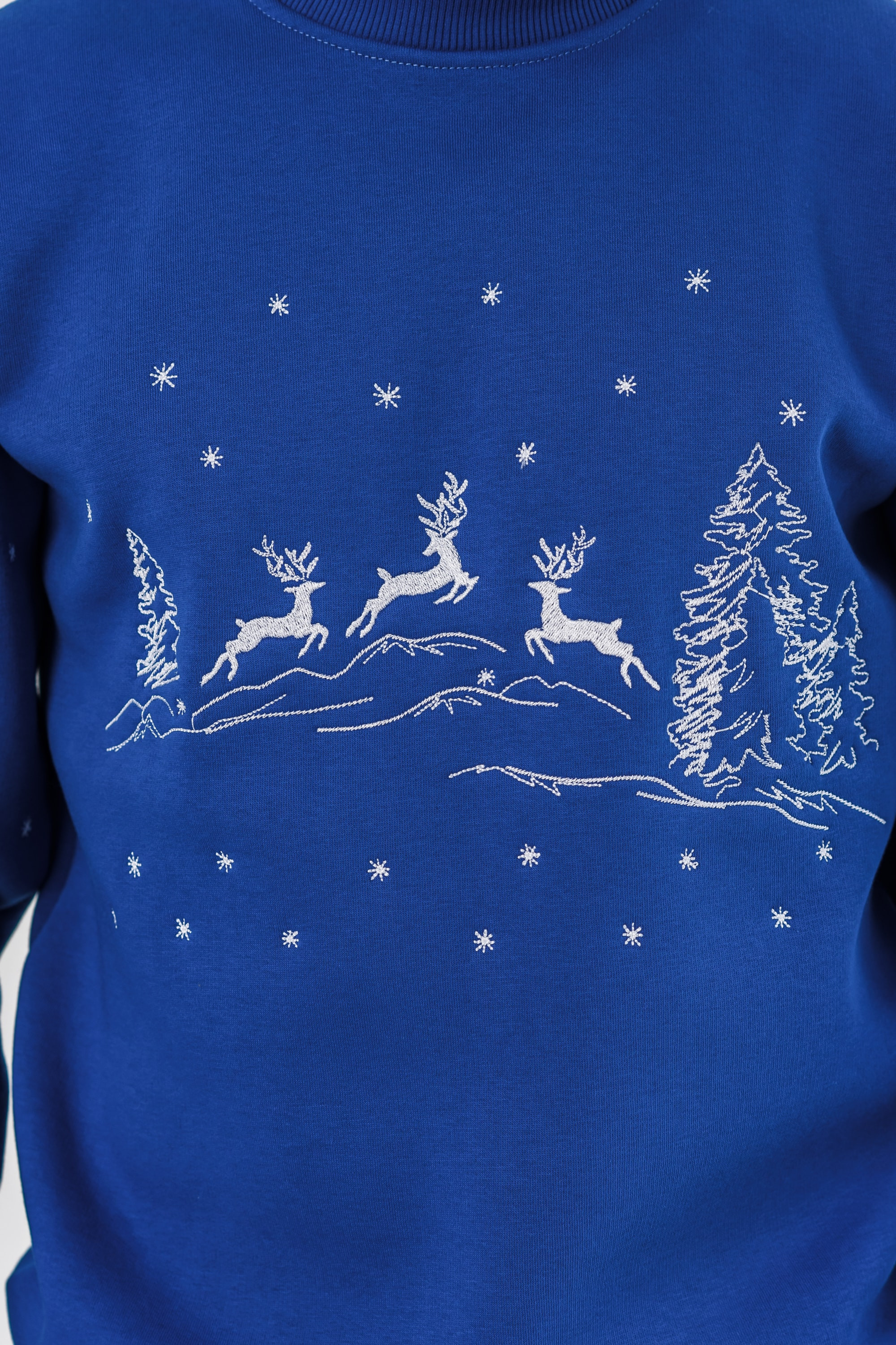 Male New Year's sweatshirt with deer
