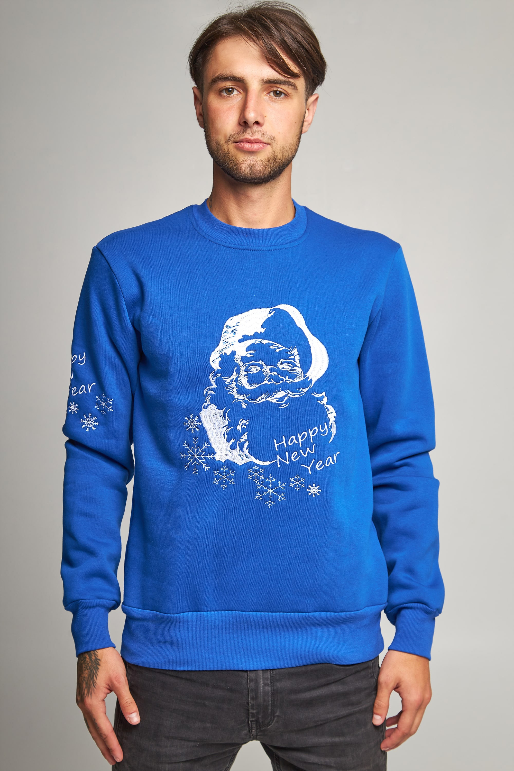 New Year's men's sweatshirt with Santa Claus 2