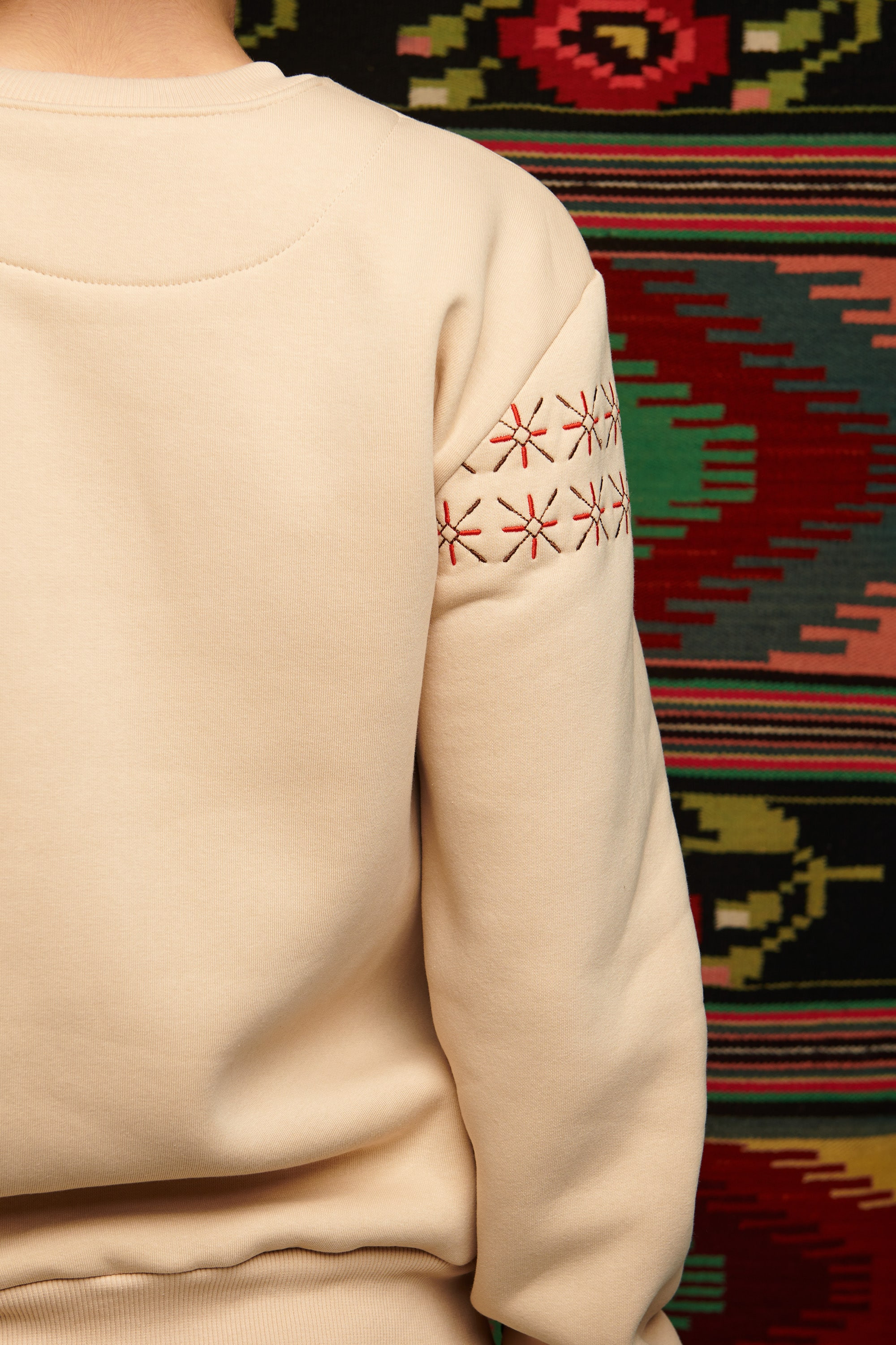 Men's Beige Christmas Sweatshirt | S