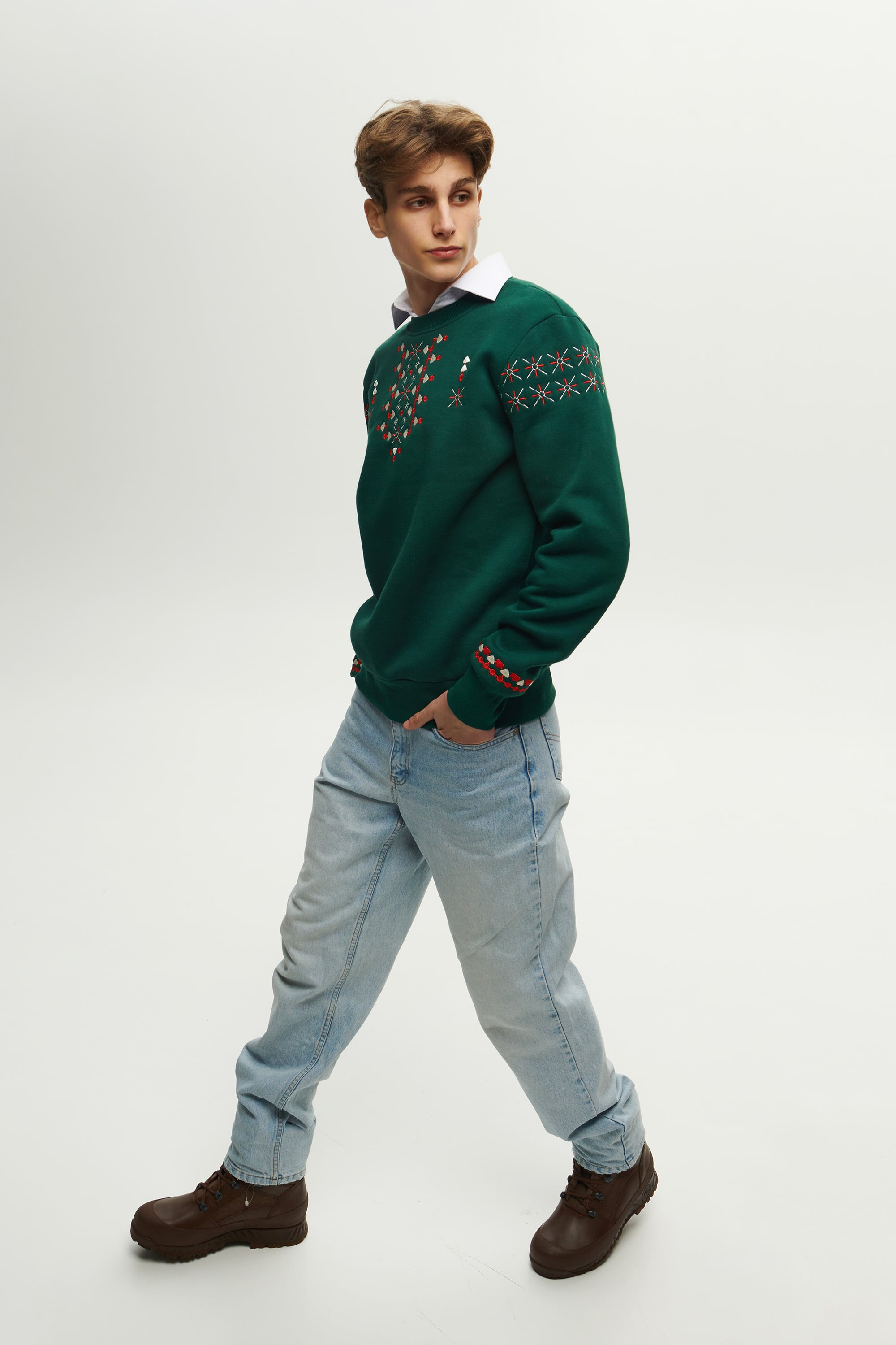 Men's green Christmas Sweatshirt