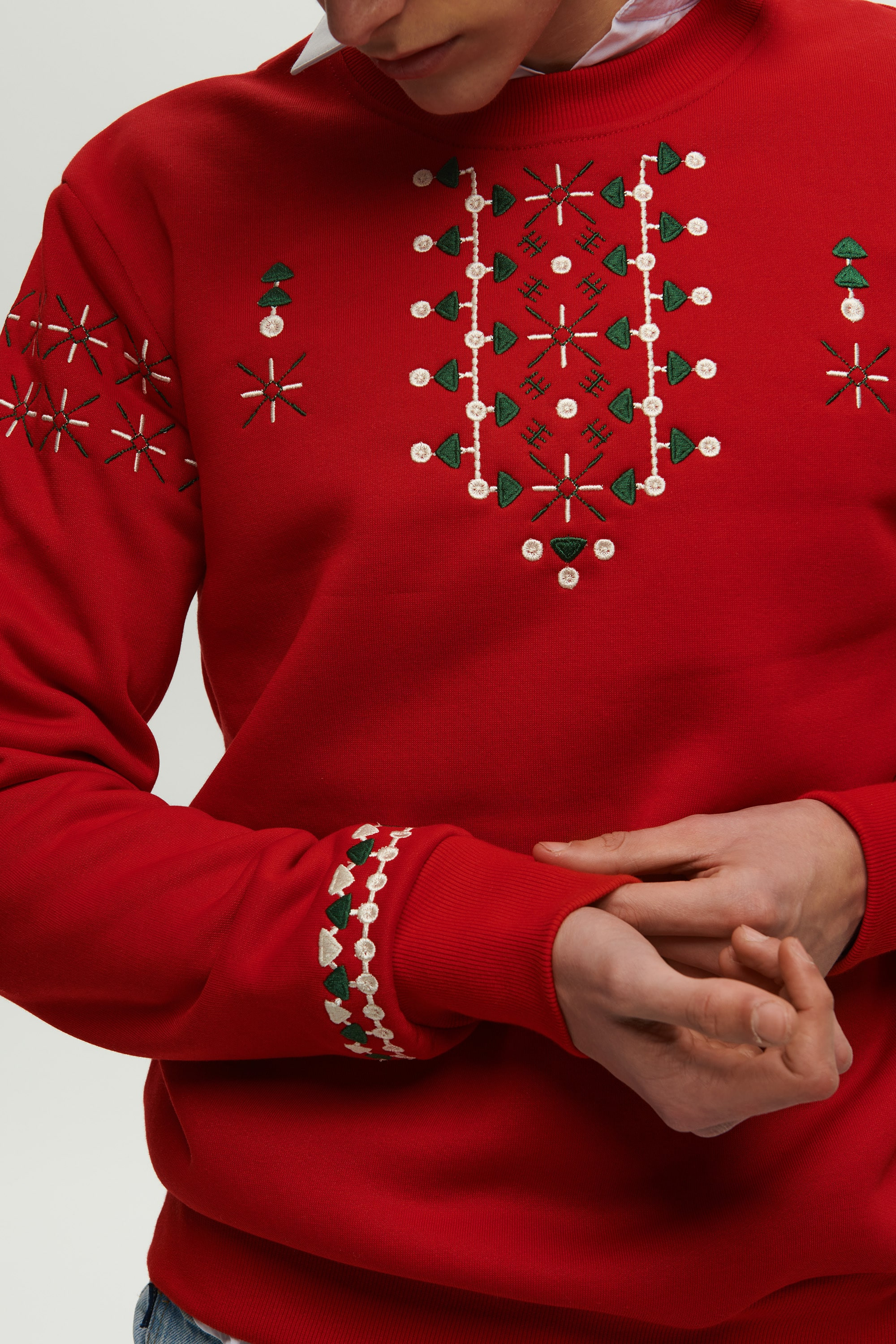Men's Red Christmas Sweatshirt | S