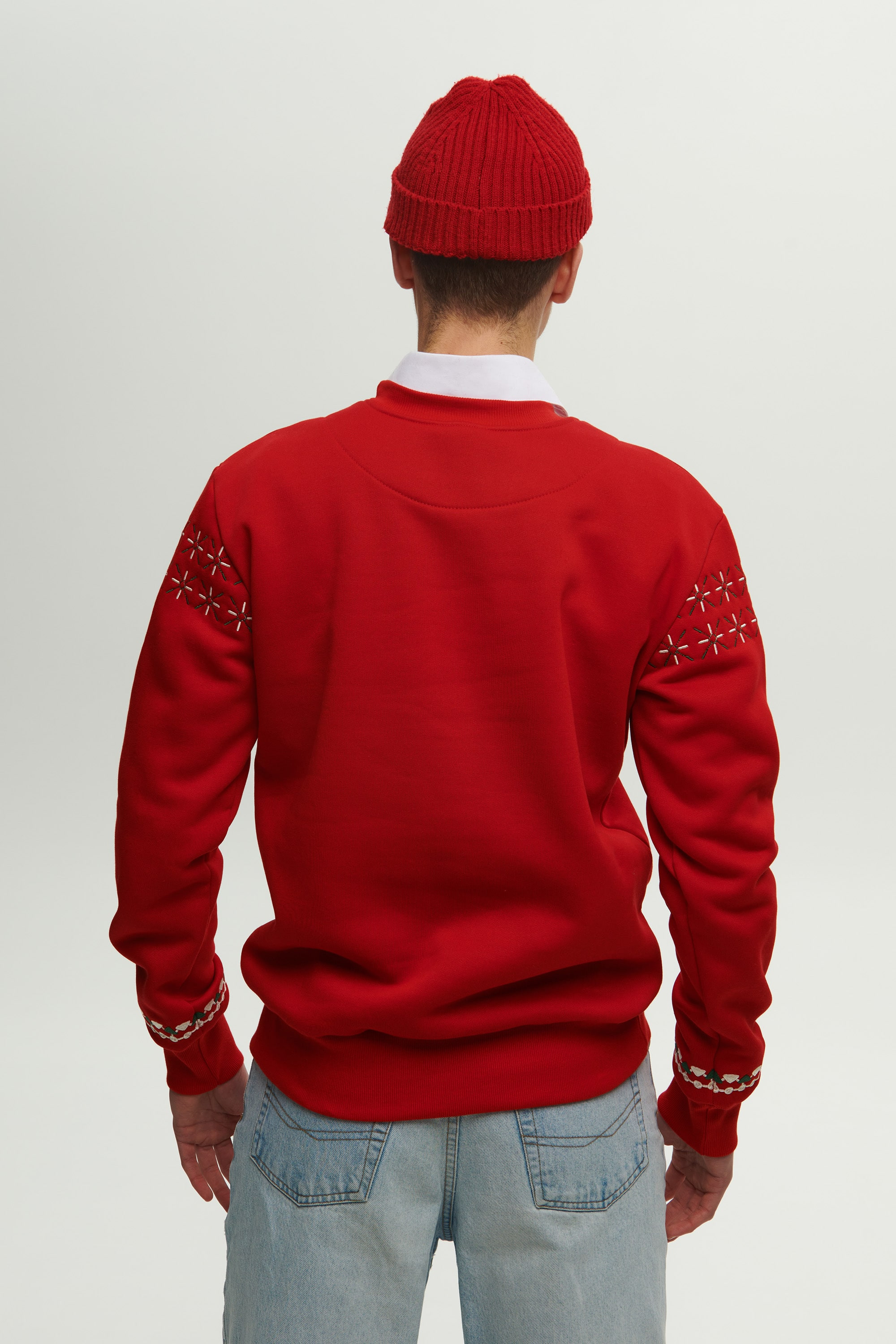 Men's Red Christmas Sweatshirt | S