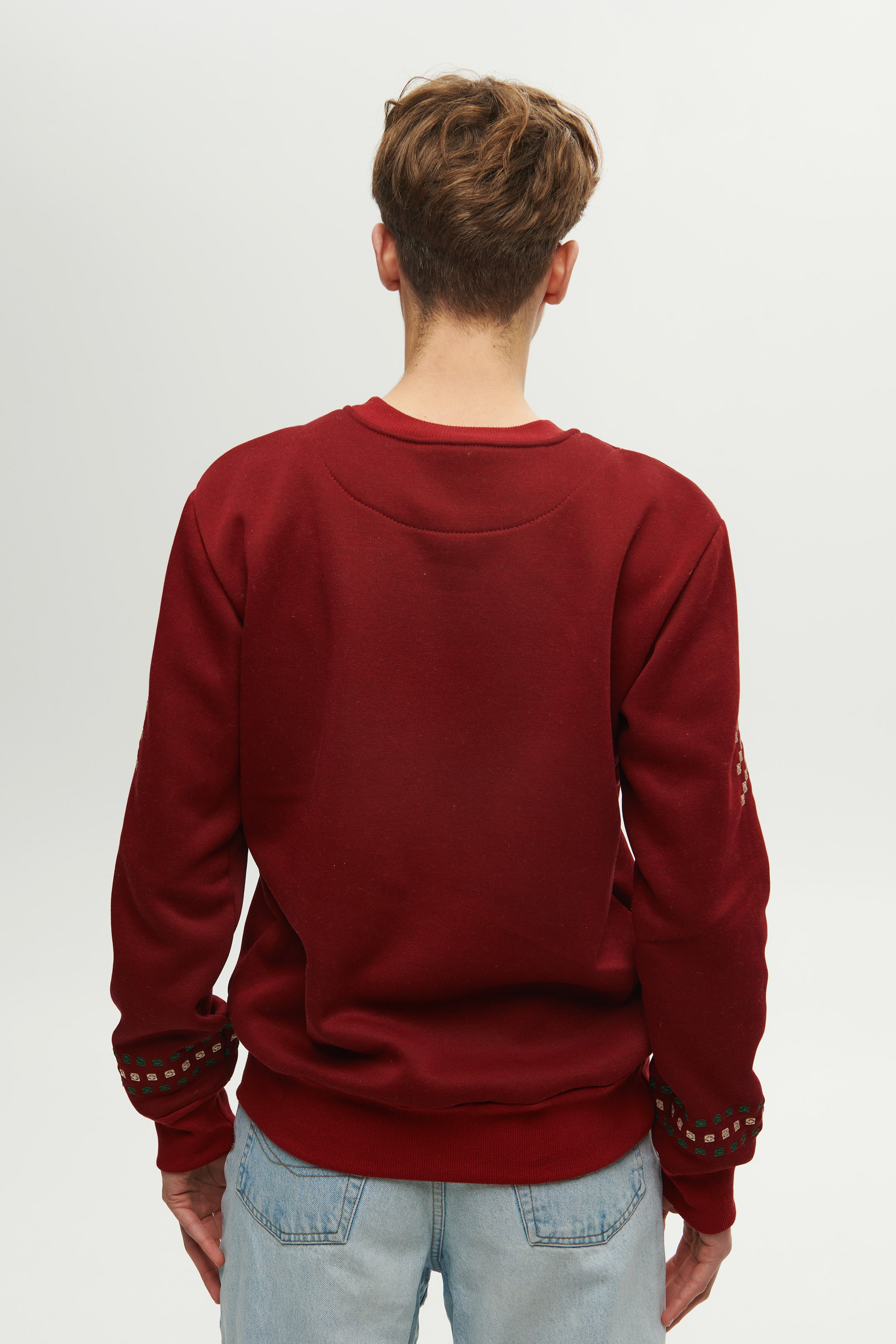 Men's burgundy sweatshirt December | S