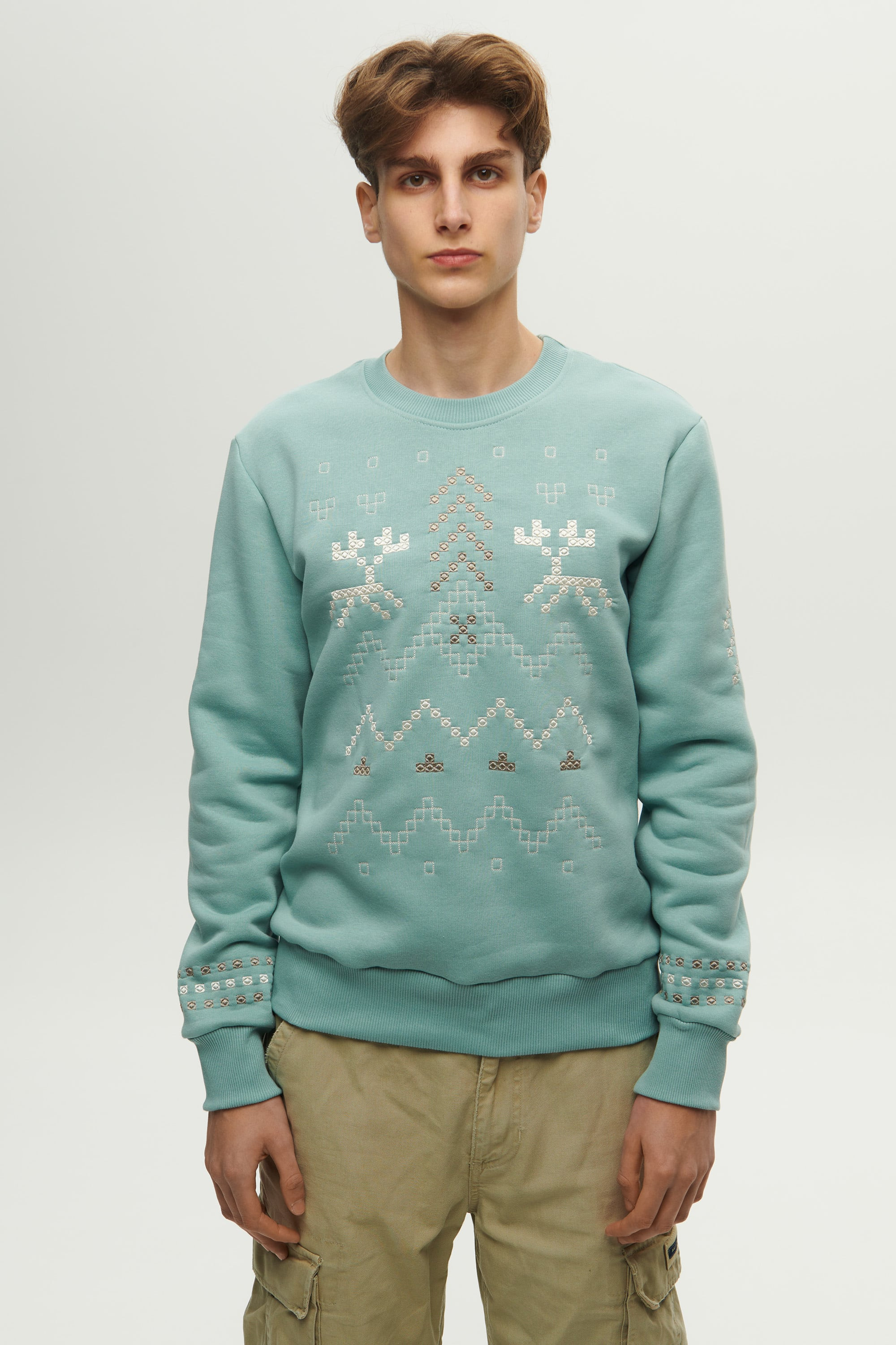 Men's blue sweatshirt December