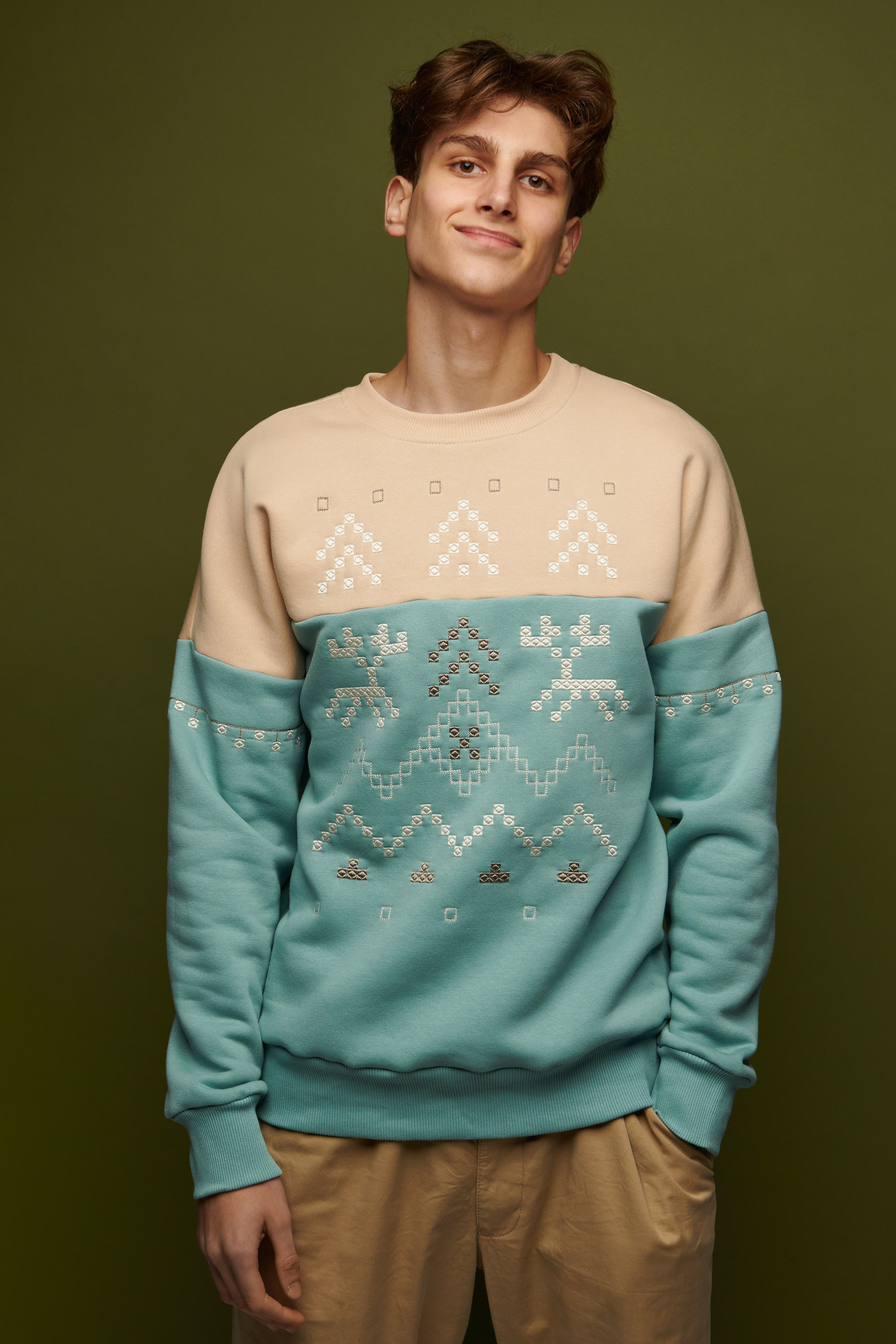 Men's blue sweatshirt December 2