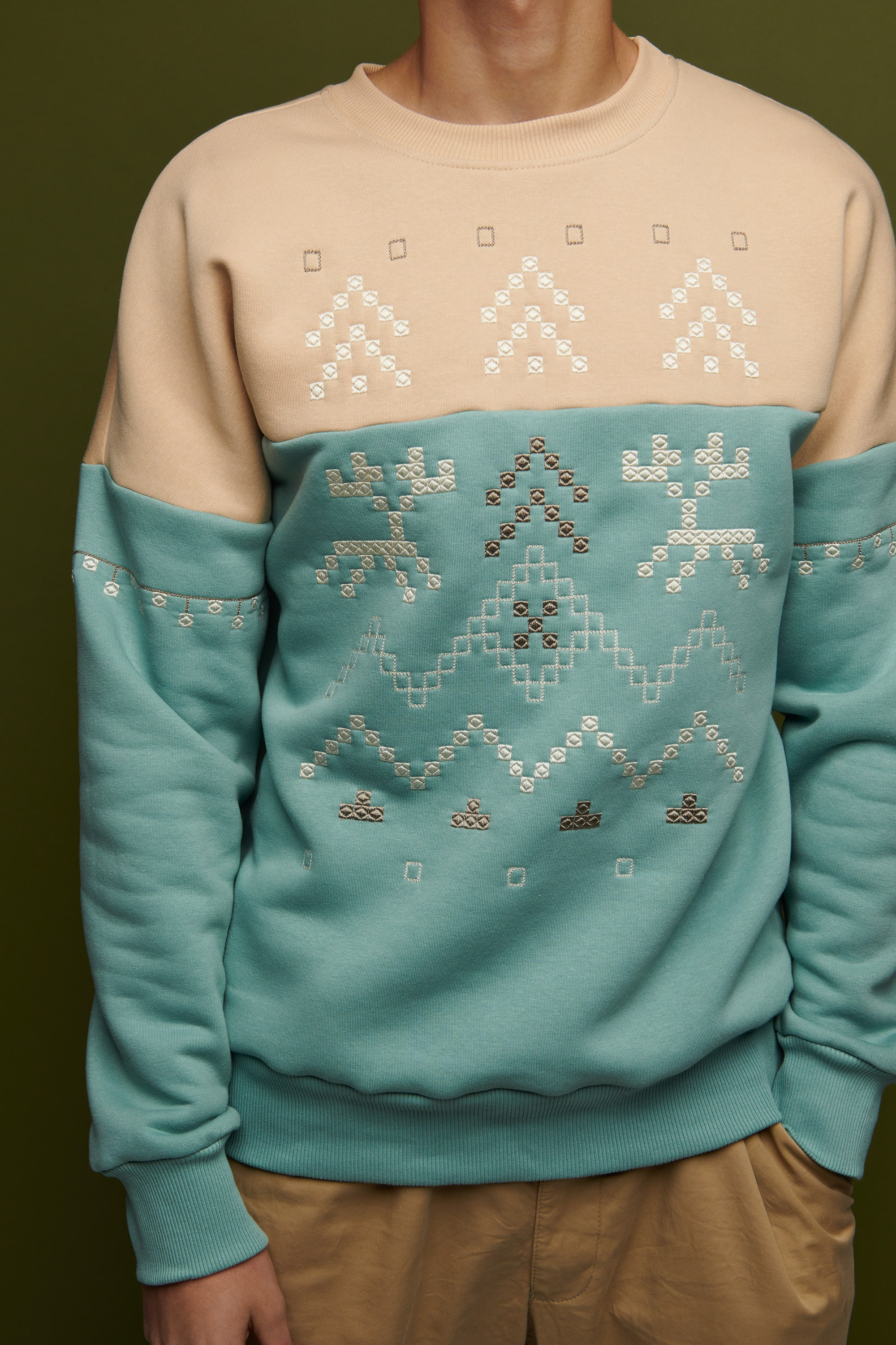 Men's blue sweatshirt December 2 | S