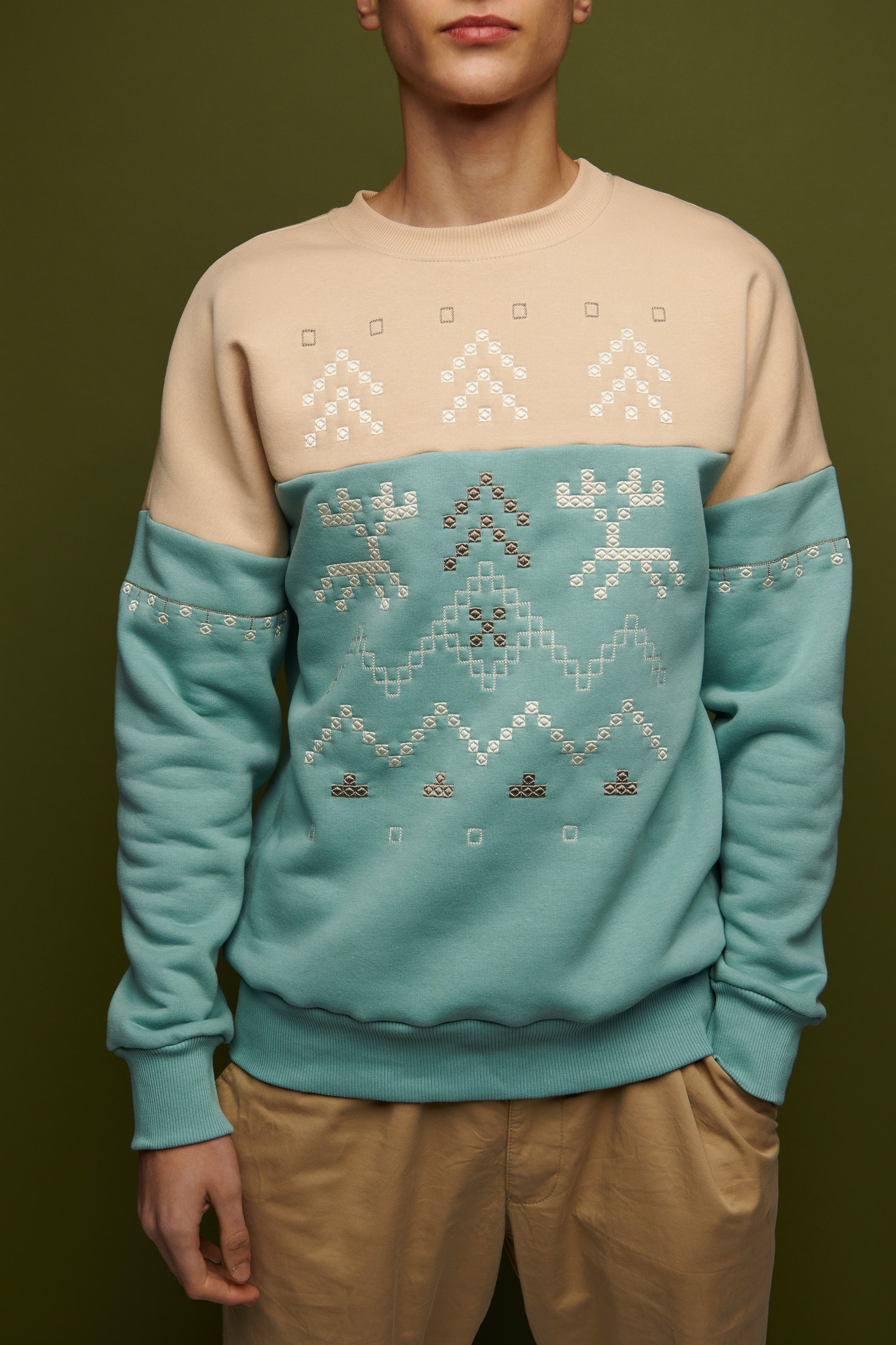 Men's blue sweatshirt December 2 | S